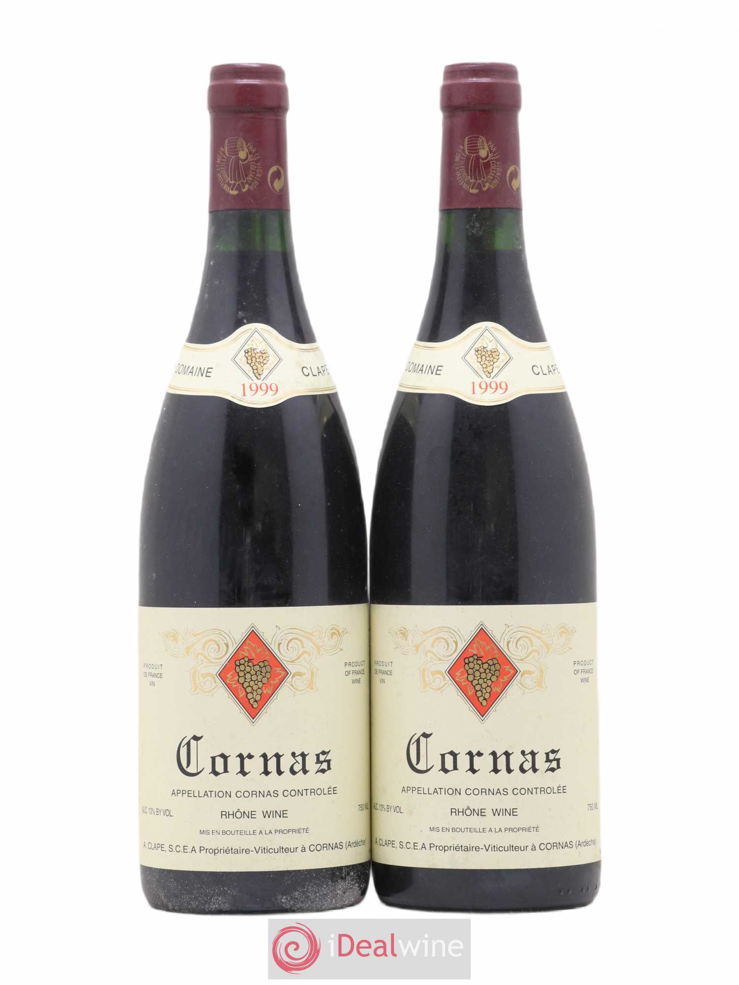 Cornas Auguste Clape 1999 - Lot de 2 bouteilles - 0