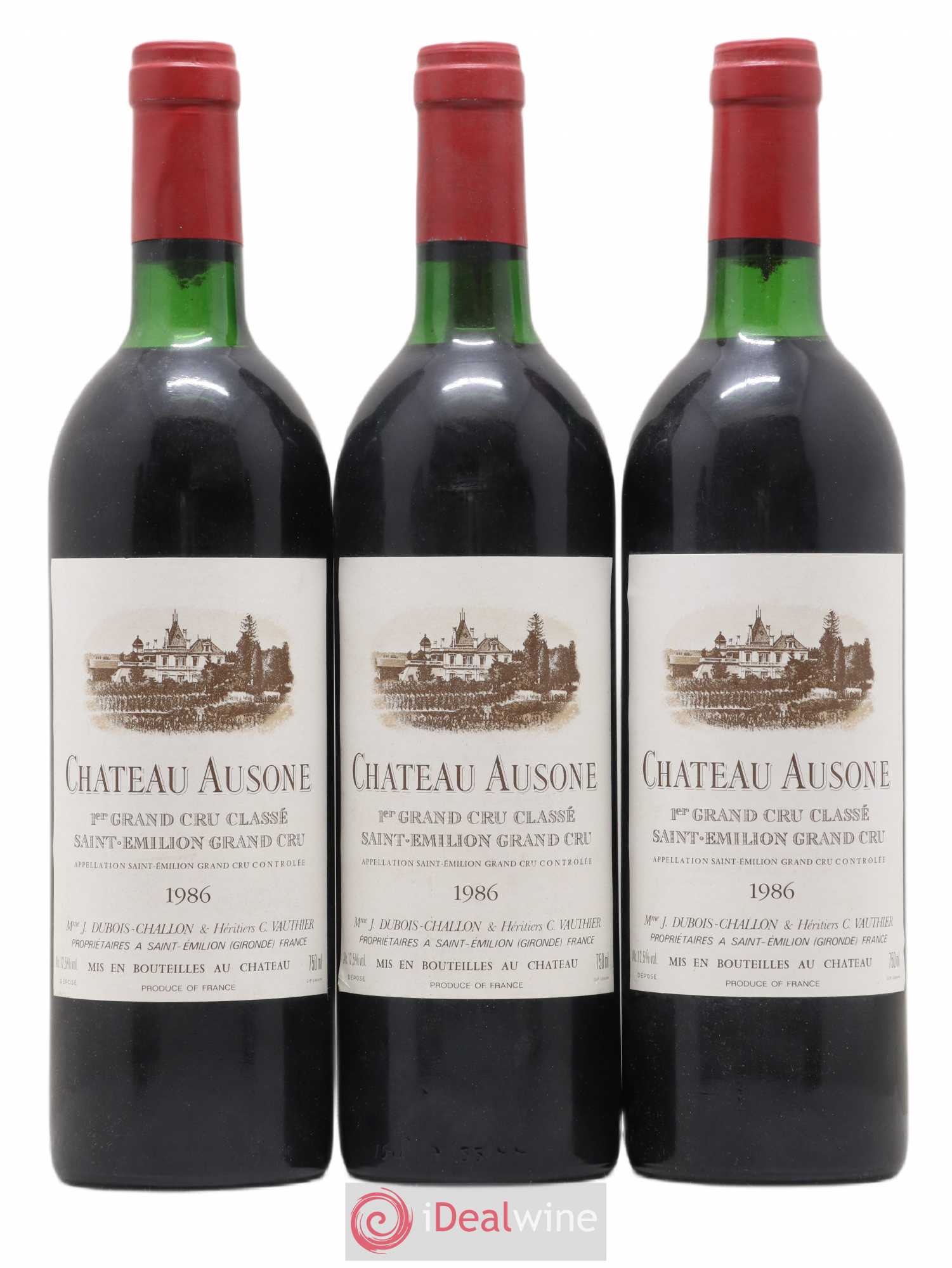 Château Ausone 1er Grand Cru Classé A 1986 - Lot de 6 bouteilles - 1
