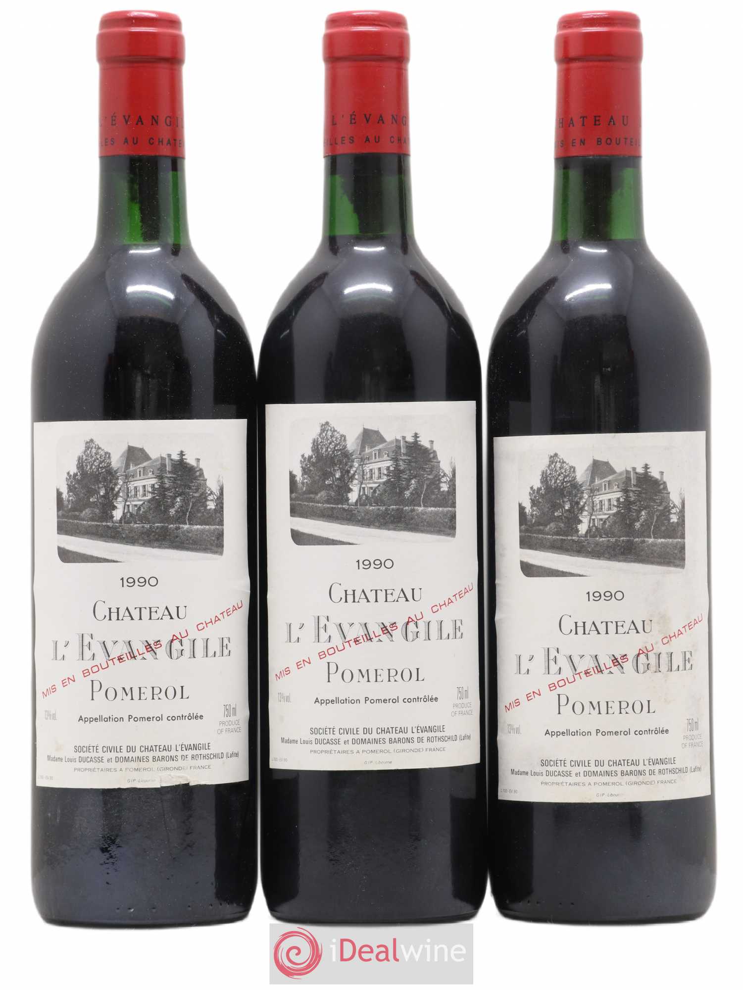 Château l' Évangile 1990 - Lot de 6 bouteilles - 2