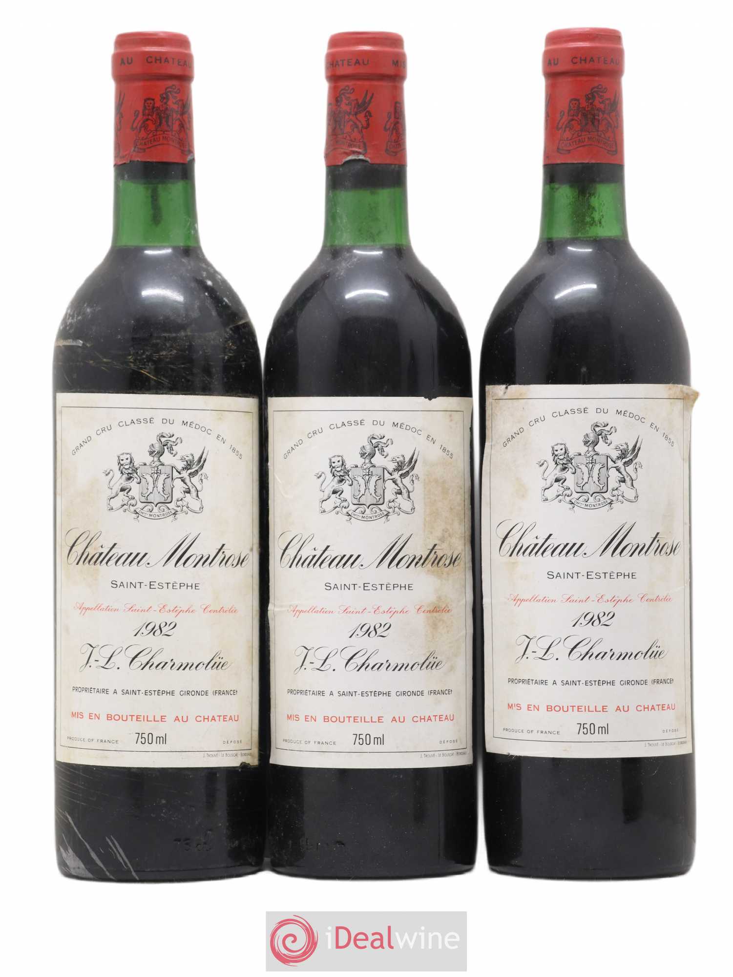 Château Montrose 2ème Grand Cru Classé 1982 - Lot de 6 bouteilles - 1