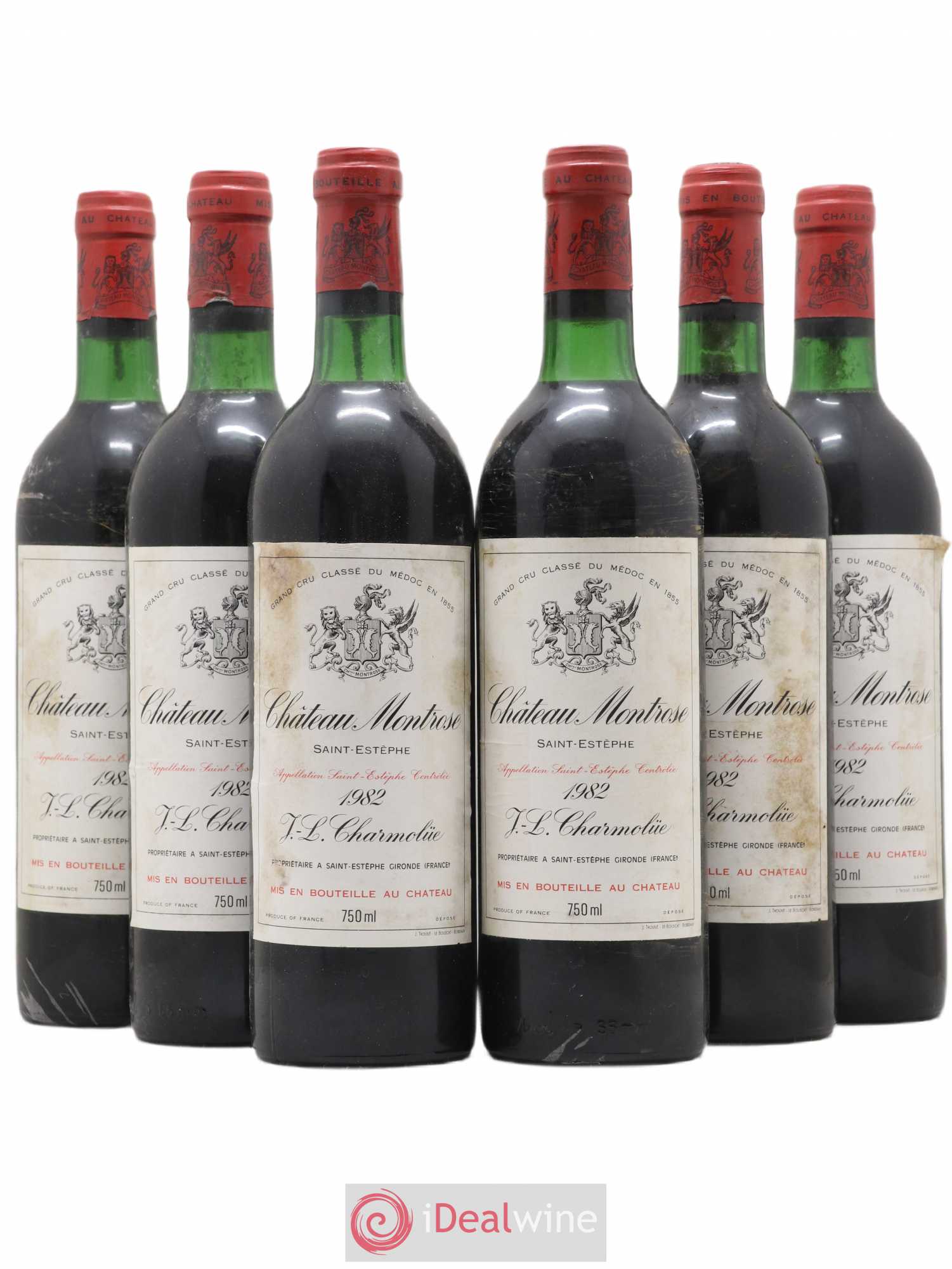 Château Montrose 2ème Grand Cru Classé 1982 - Lot de 6 bouteilles - 0