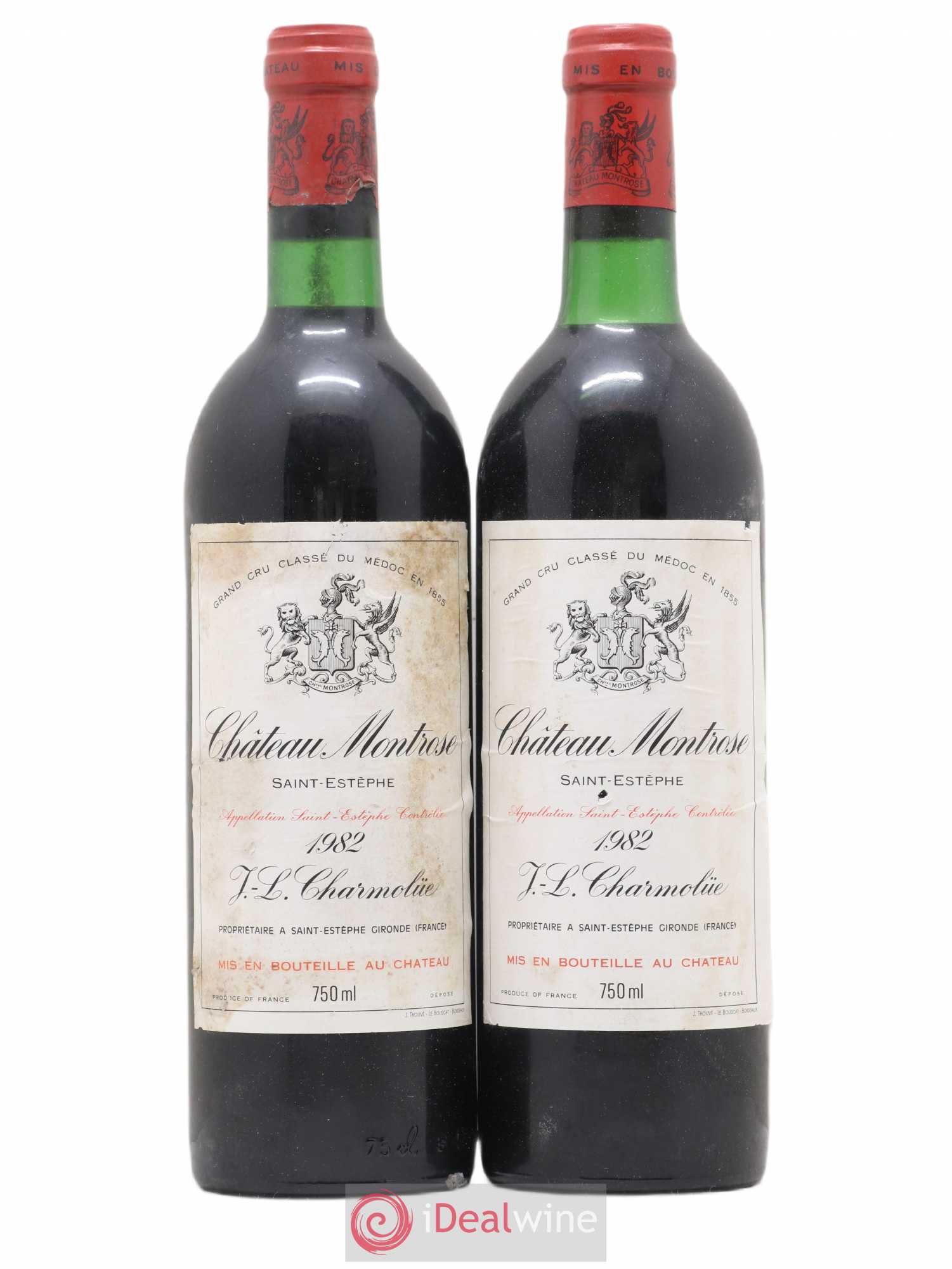 Château Montrose 2ème Grand Cru Classé 1982 - Lot de 2 bouteilles - 0