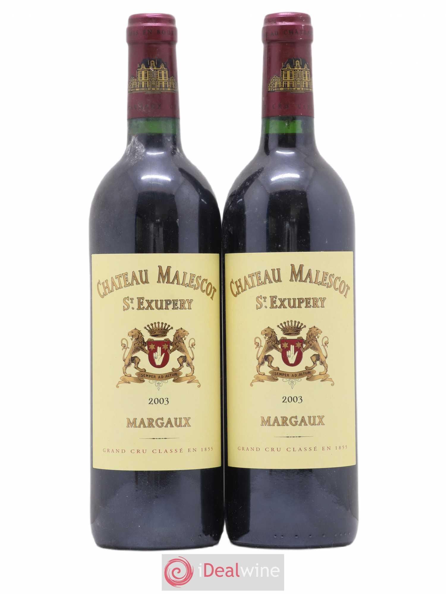 Château Malescot Saint-Exupéry 3ème Grand Cru Classé 2003 - Lot de 2 bouteilles - 0