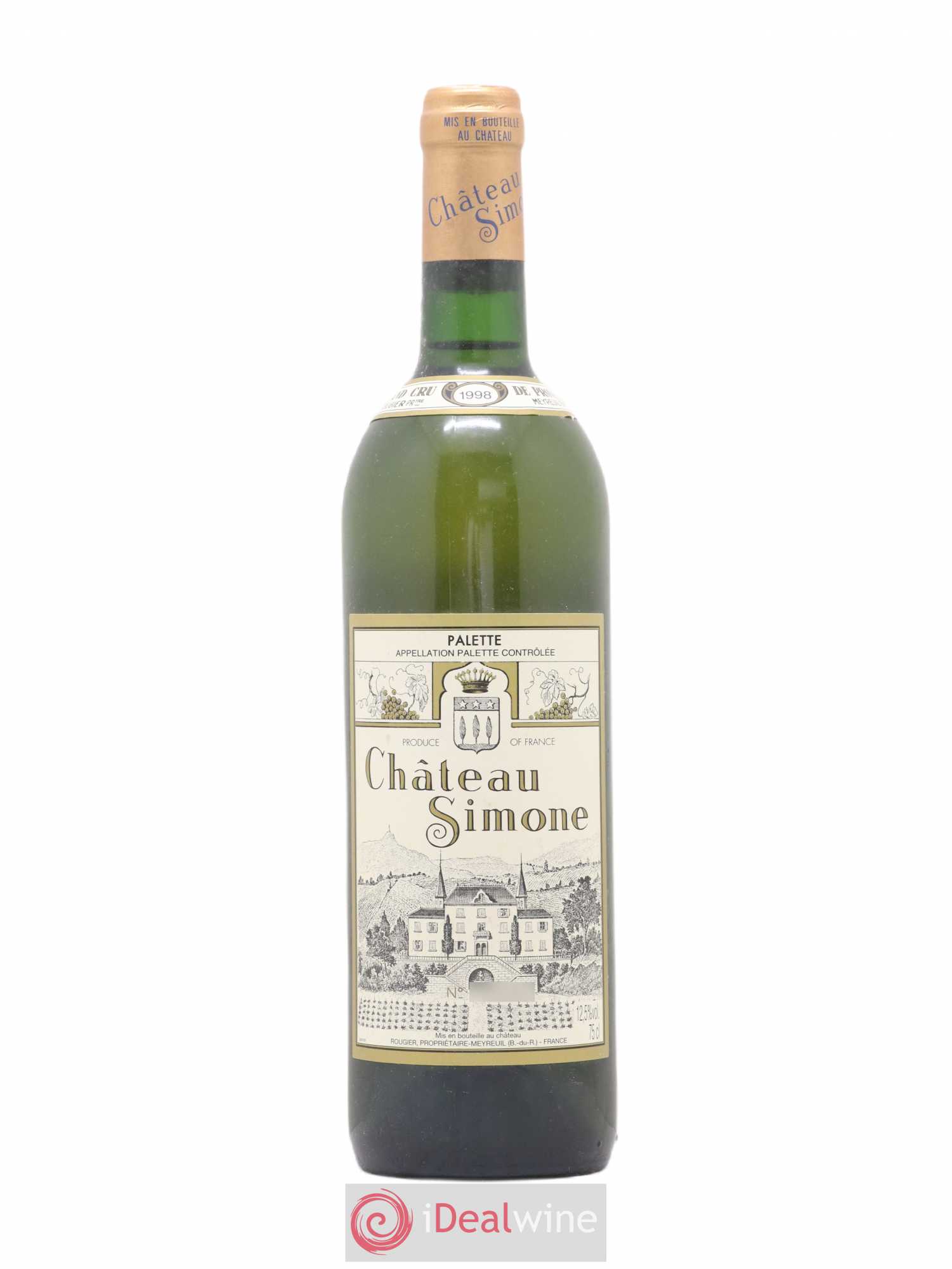 Palette Château Simone Famille Rougier 1998 - Lot de 1 bouteille - 0