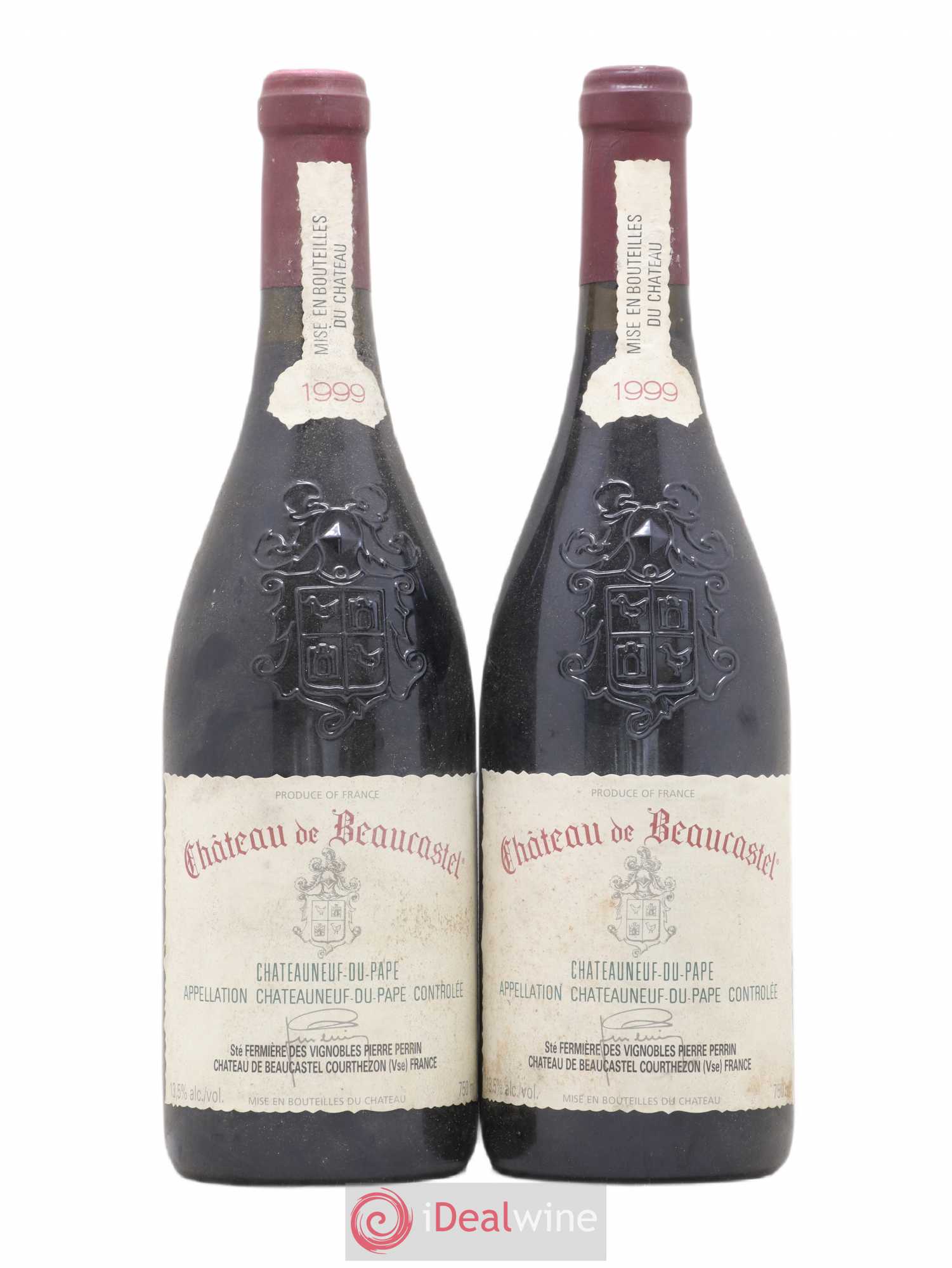 Châteauneuf-du-Pape Château de Beaucastel Famille Perrin 1999 - Lot de 2 bouteilles - 0
