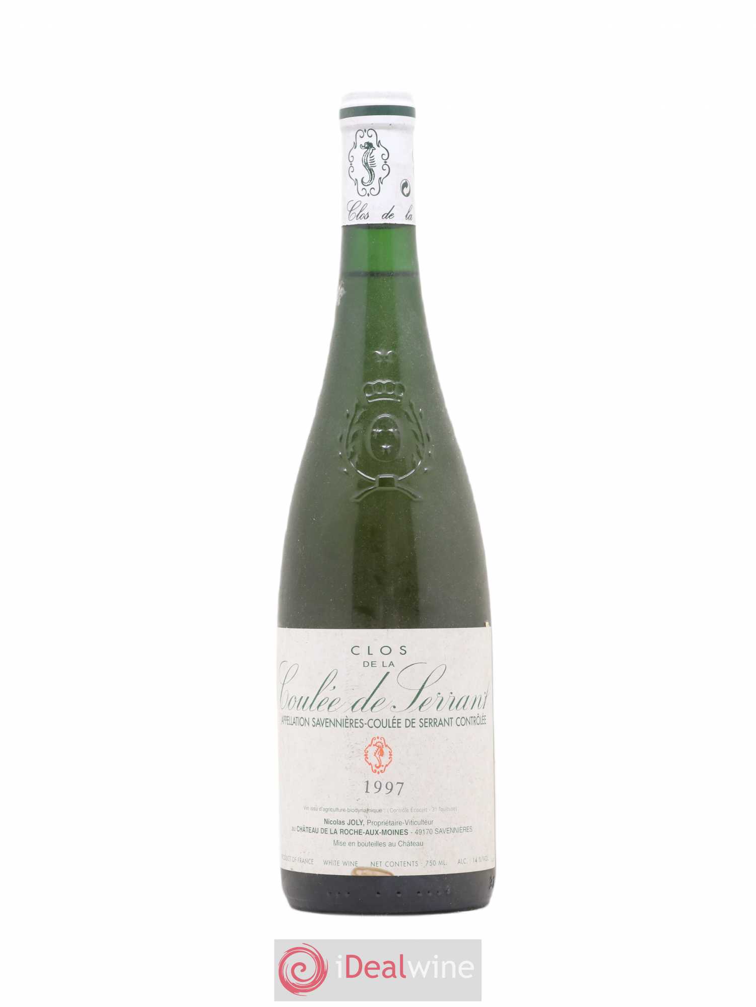 Savennières Clos de la Coulée de Serrant Vignobles de la Coulée de Serrant - Nicolas Joly 1997 - Lot de 1 bouteille - 0