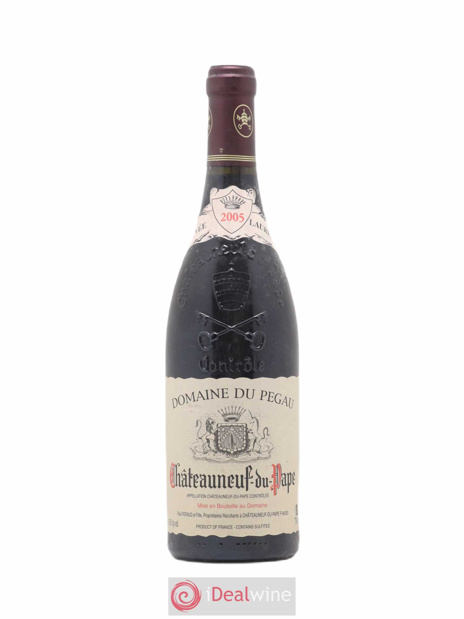 Châteauneuf-du-Pape Domaine du Pégau Cuvée Laurence Paul et Laurence Féraud 2005 - Lot de 1 bouteille - 0