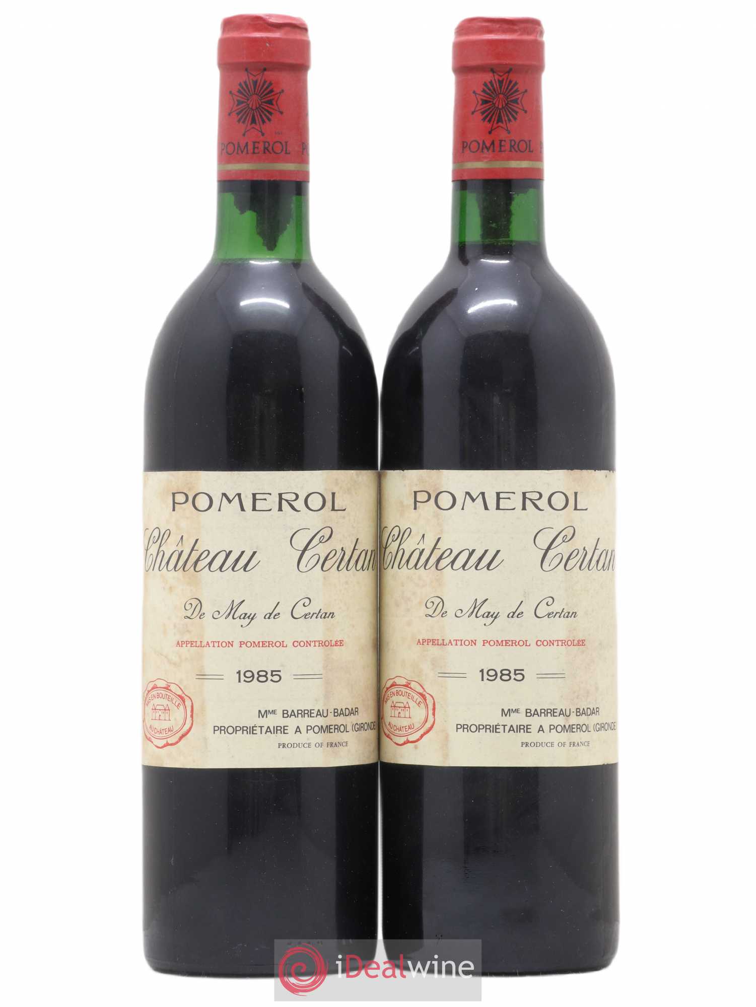 Château Certan de May 1985 - Lot de 2 bouteilles - 0