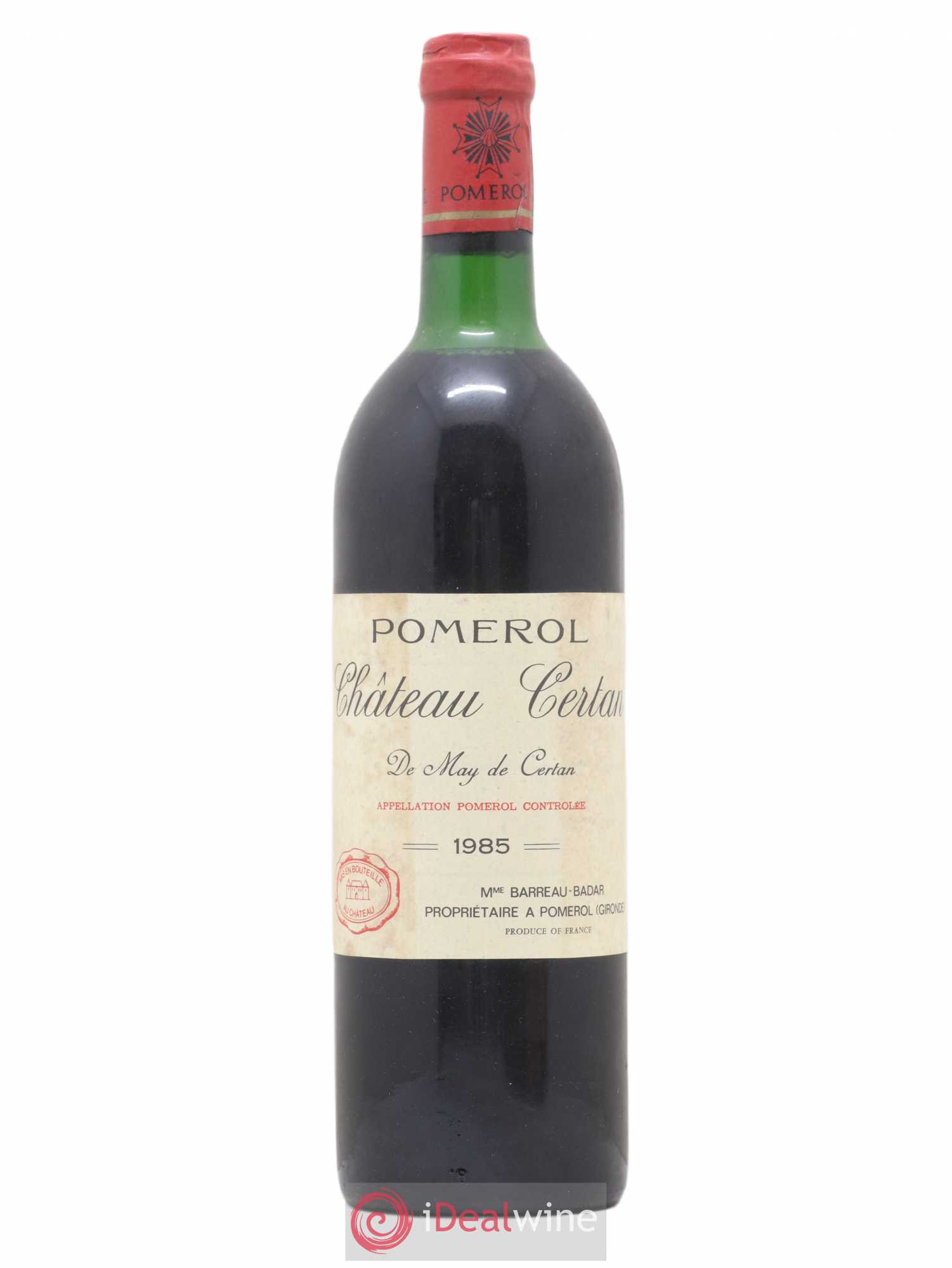 Château Certan de May 1985 - Lot de 1 bouteille - 0