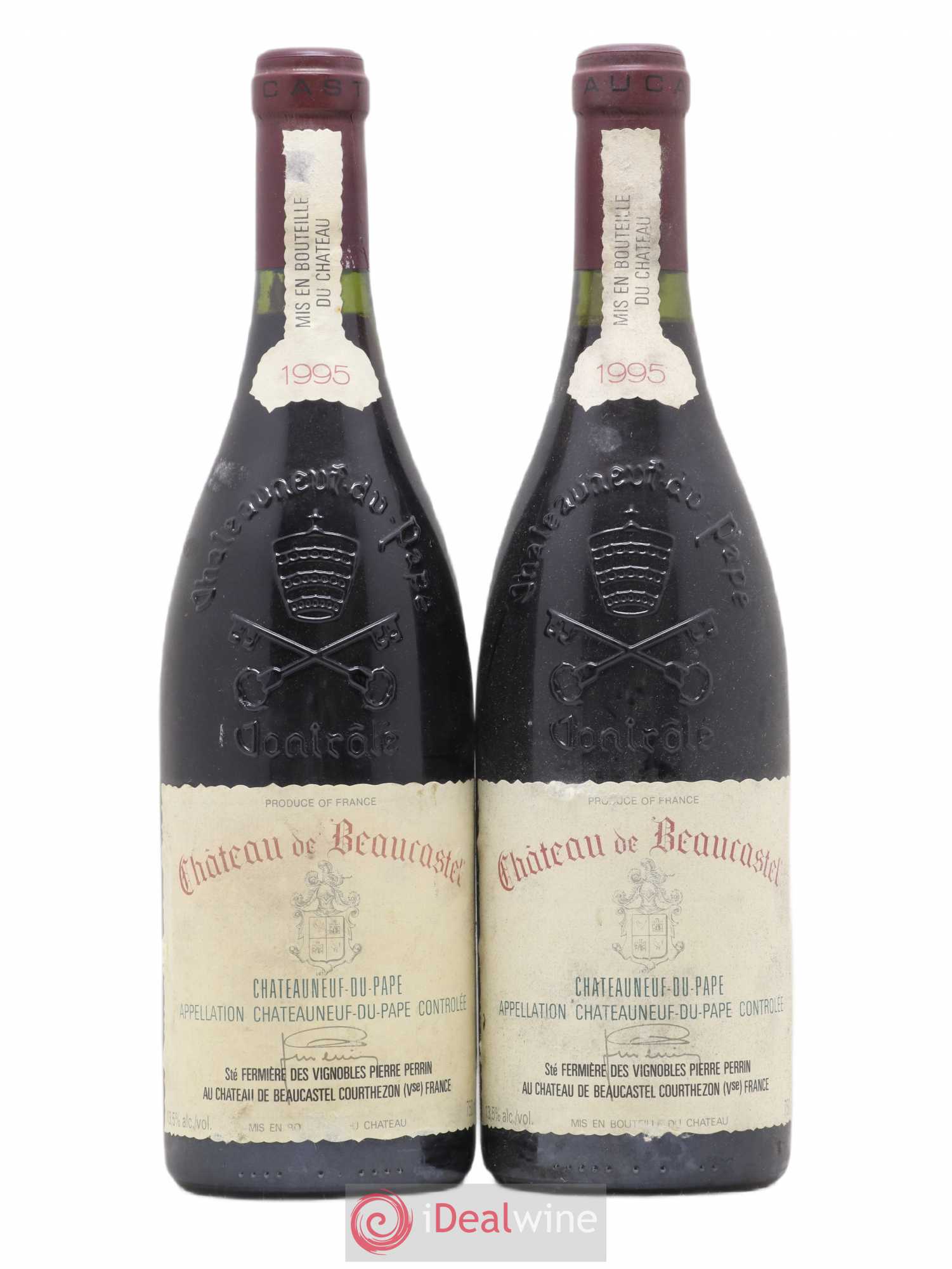 Châteauneuf-du-Pape Château de Beaucastel Famille Perrin 1995 - Lot de 2 bouteilles - 0