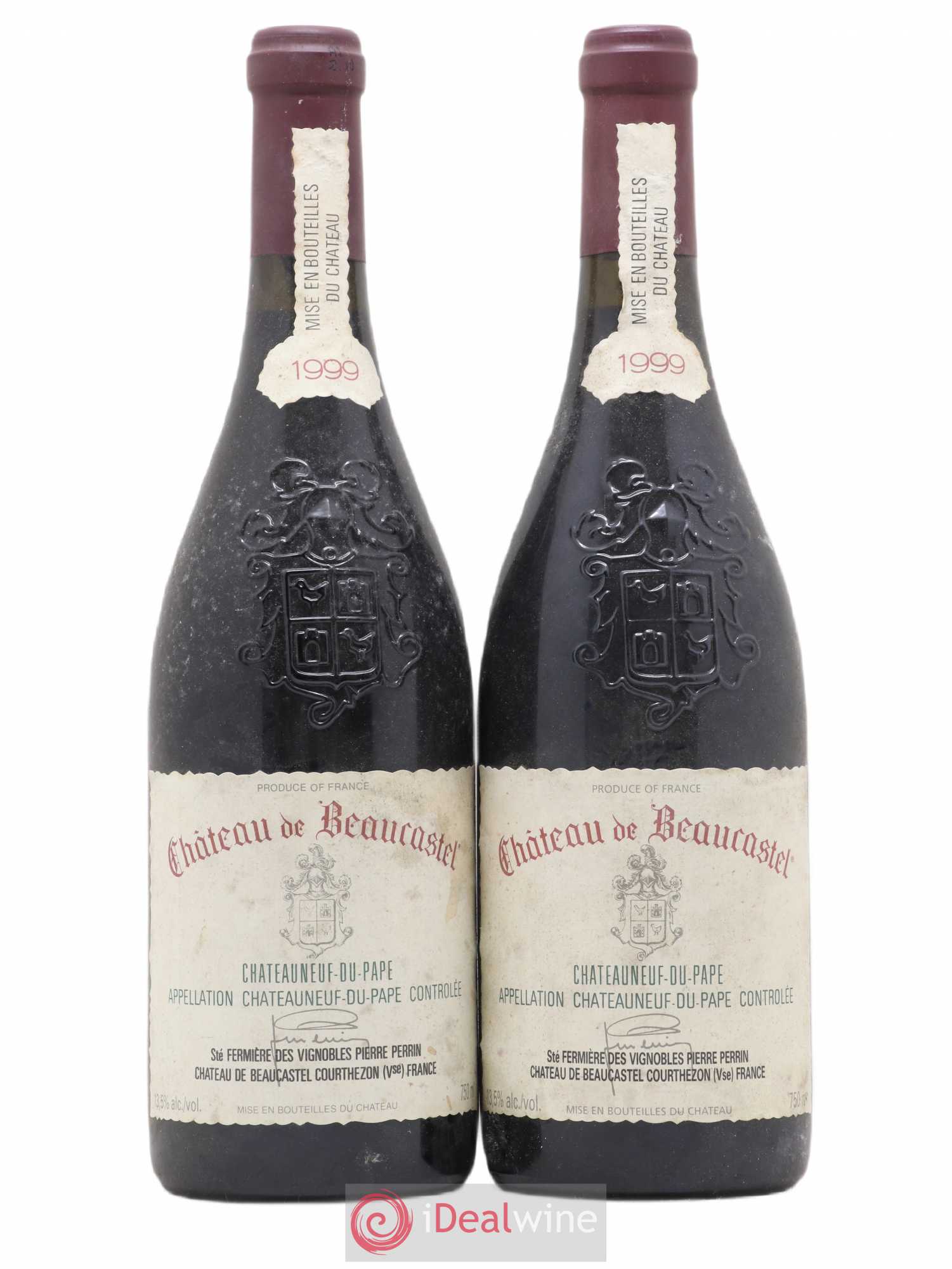 Châteauneuf-du-Pape Château de Beaucastel Famille Perrin 1999 - Lot de 2 bouteilles - 0