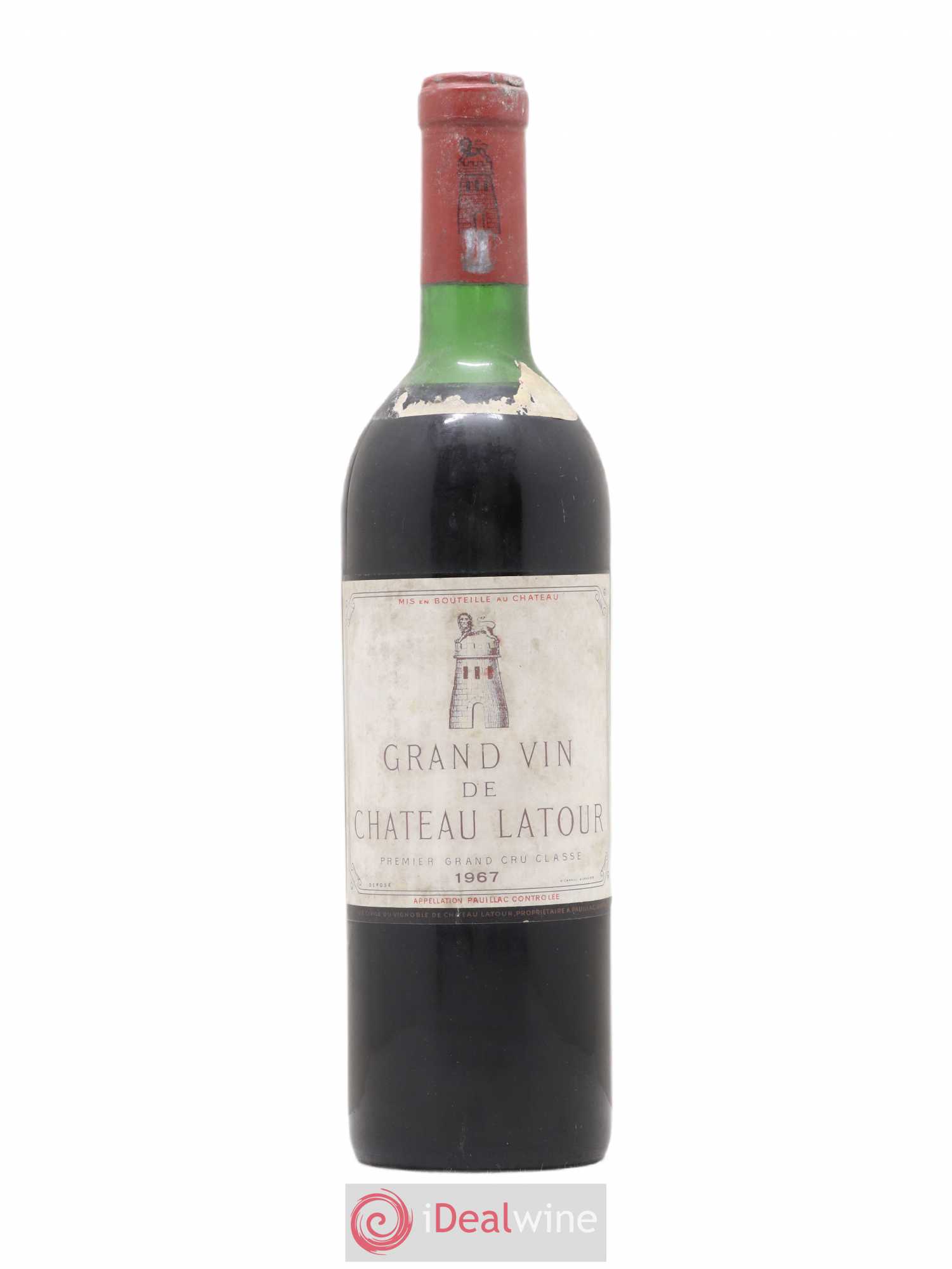 Château Latour 1er Grand Cru Classé 1967 - Lot de 1 bouteille - 0