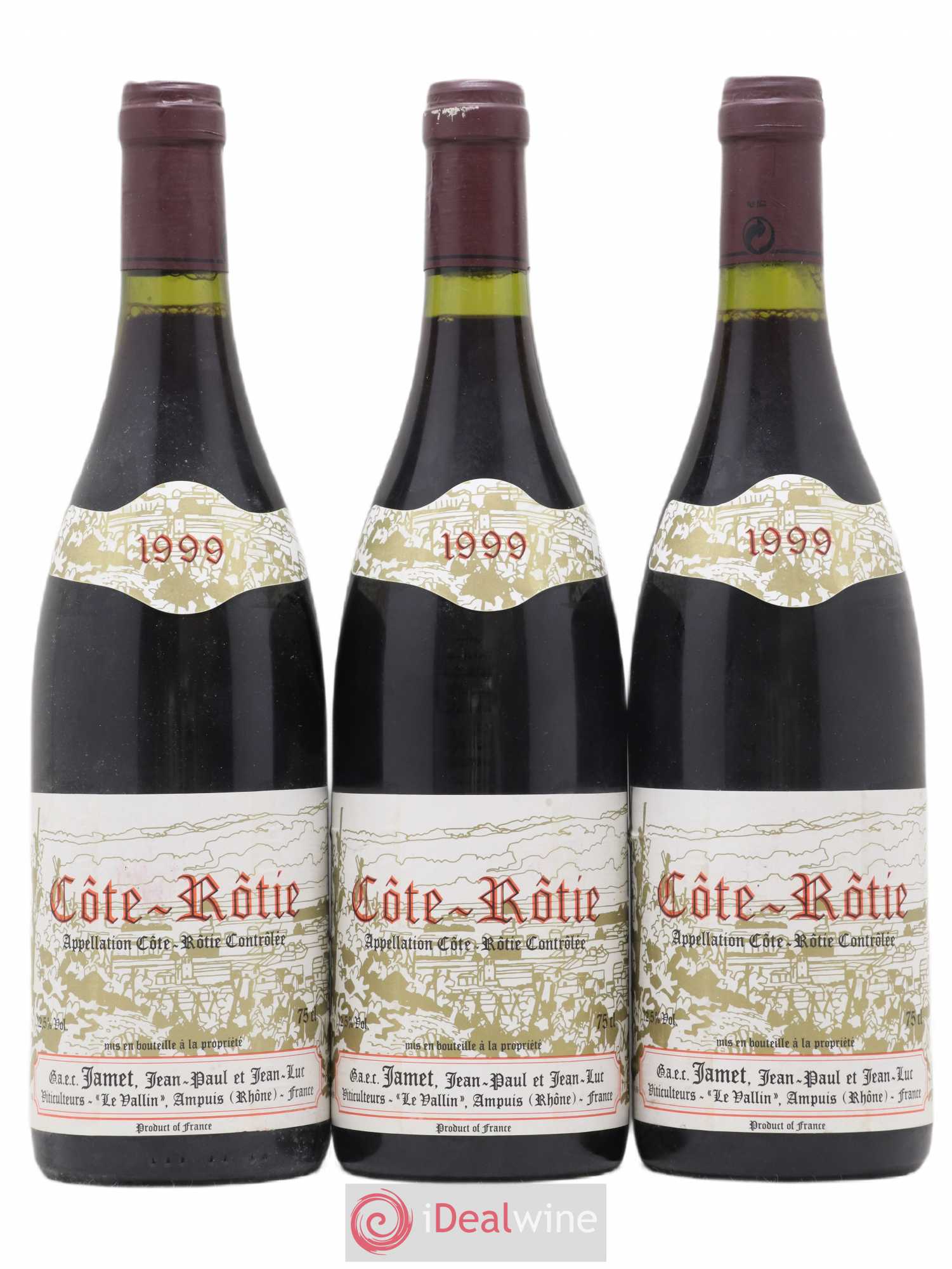 Côte-Rôtie Jamet (Domaine) 1999 - Lot de 3 bouteilles - 0