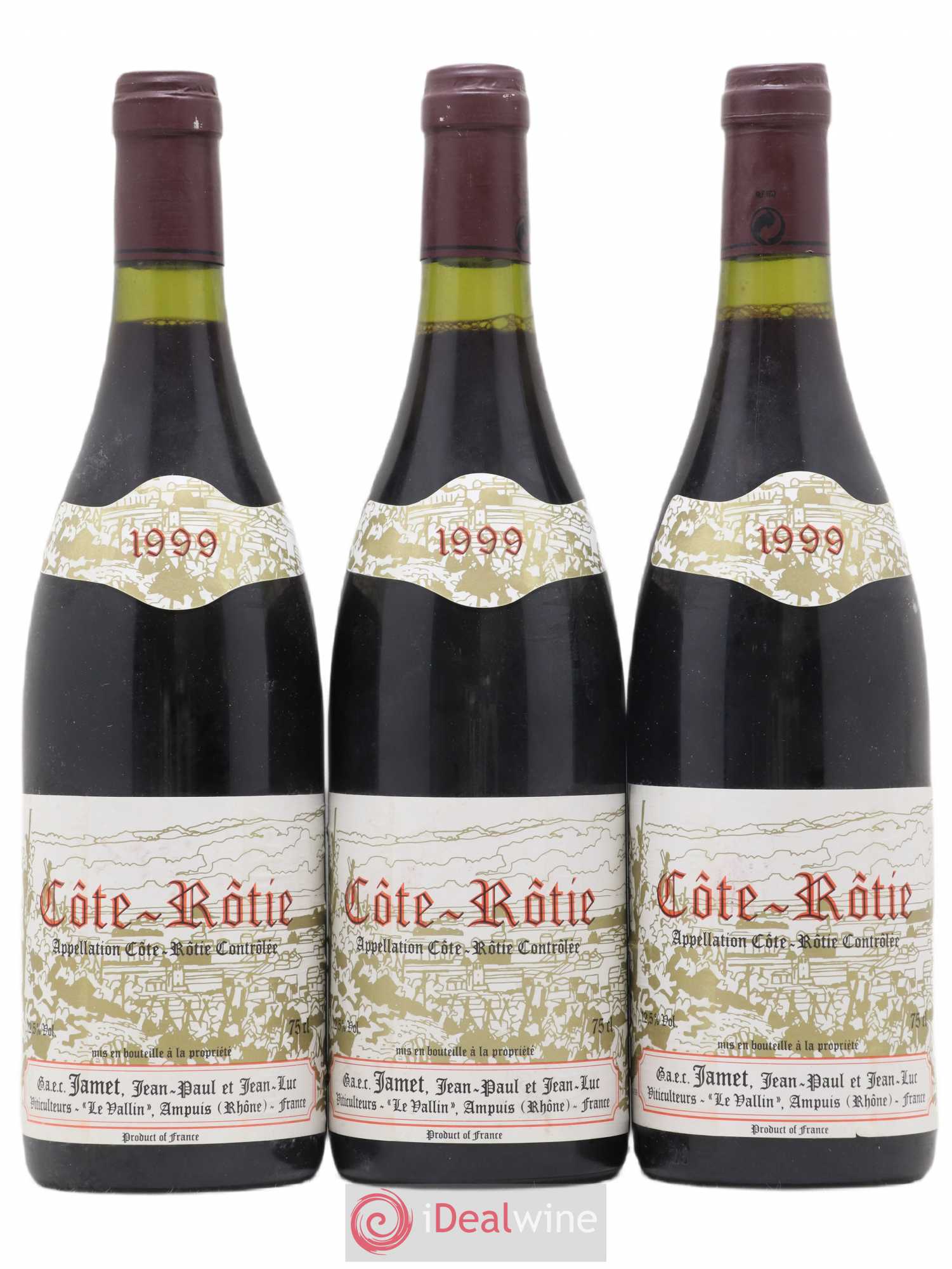 Côte-Rôtie Jamet (Domaine) 1999 - Lot de 3 bouteilles - 0
