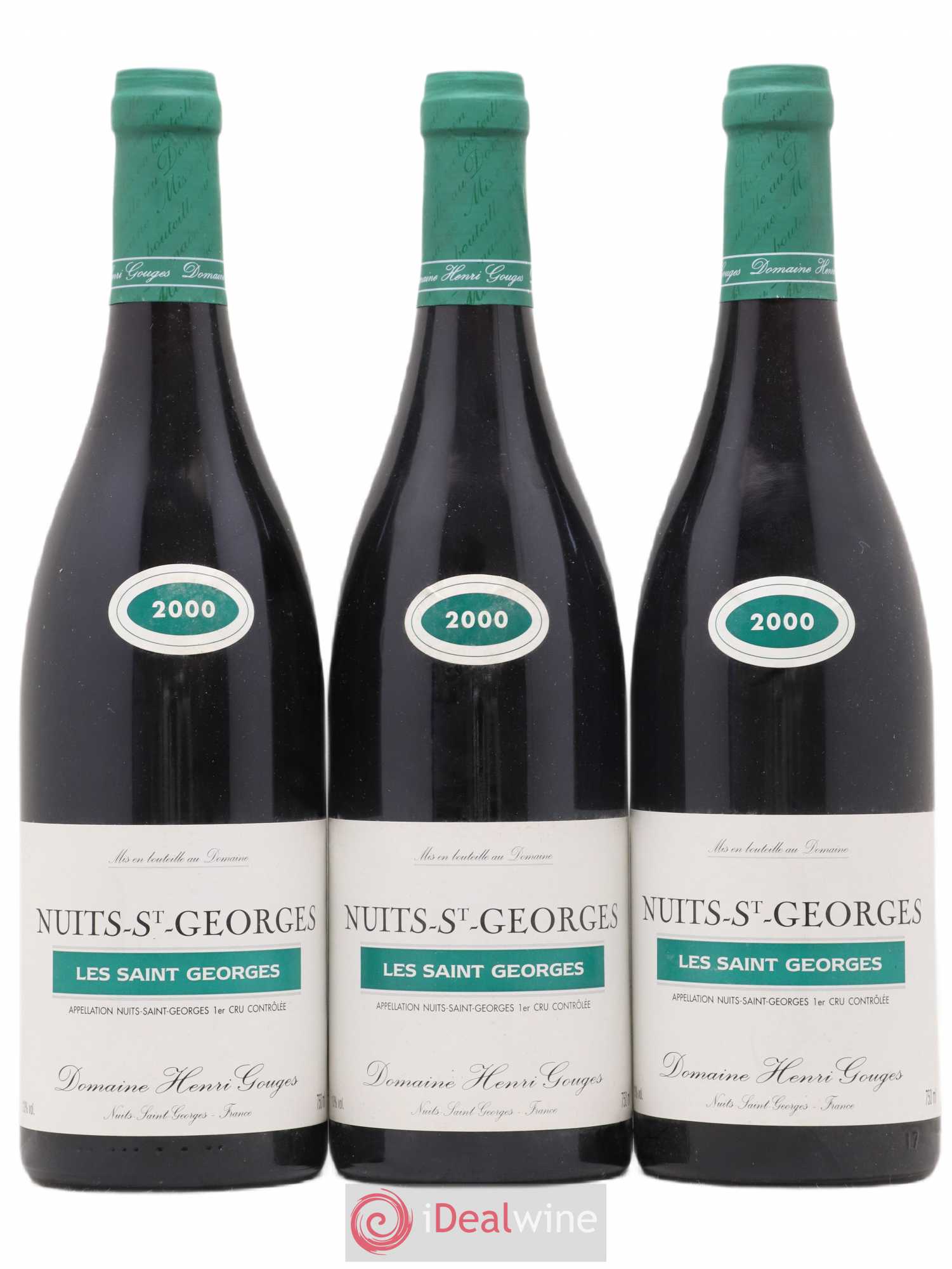 Nuits-Saint-Georges 1er Cru Les Saints Georges Henri Gouges 2000 - Posten von 3 Flaschen - 0