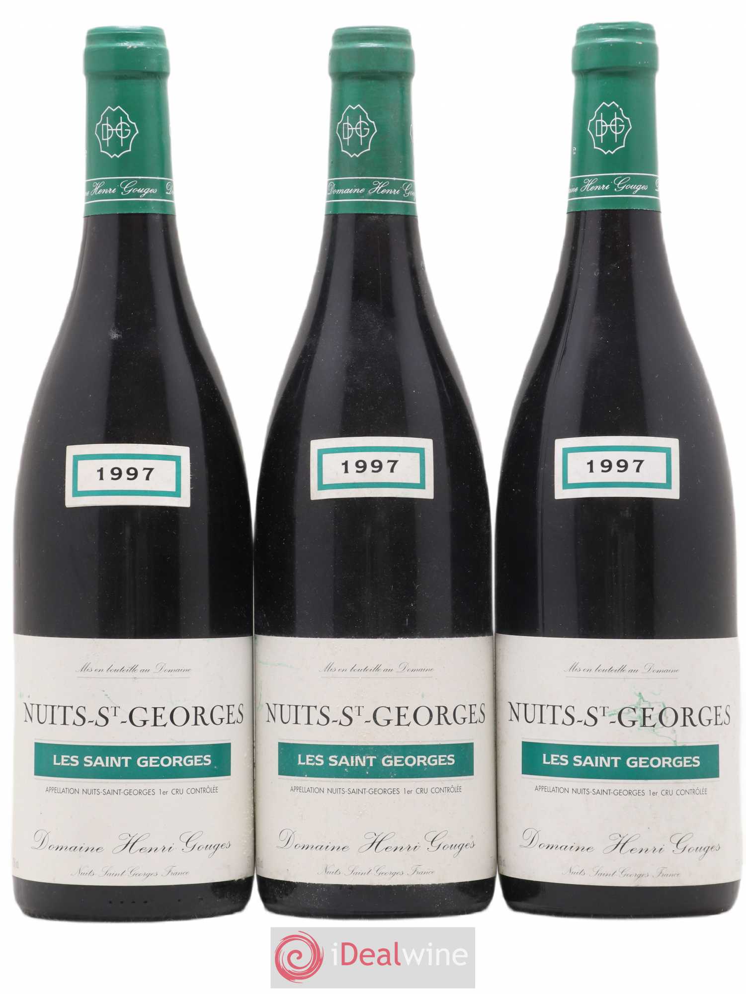 Nuits-Saint-Georges 1er Cru Les Saints Georges Henri Gouges 1997 - Lot de 3 bouteilles - 0