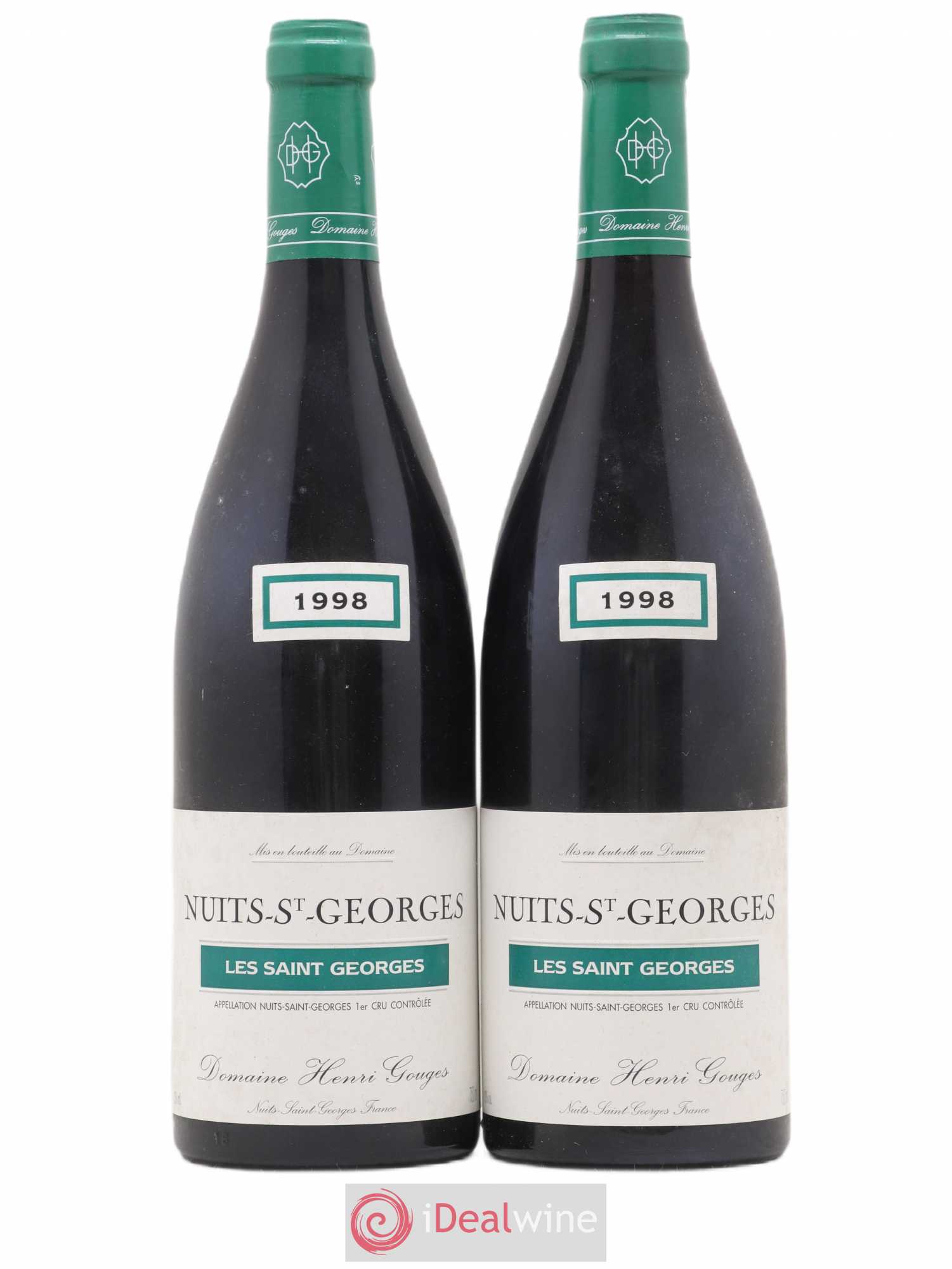 Nuits-Saint-Georges 1er Cru Les Saints Georges Henri Gouges 1998 - Lot de 2 bouteilles - 0