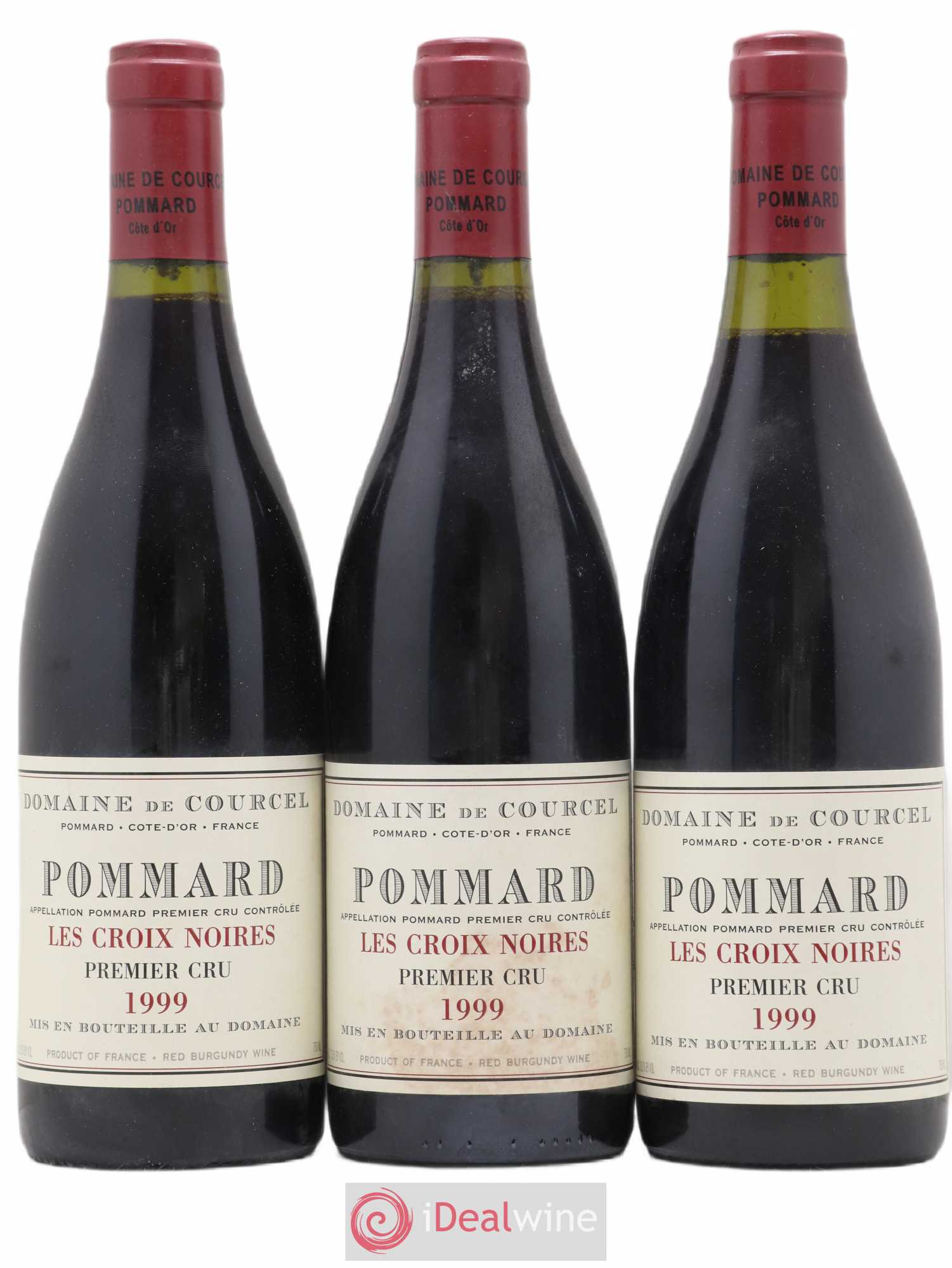 Pommard 1er Cru Les Croix Noires de Courcel (Domaine) 1999 - Lot de 3 bouteilles - 0
