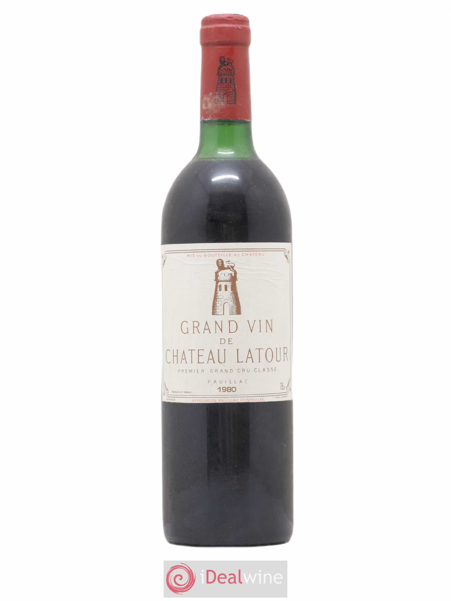 Château Latour 1er Grand Cru Classé 1980 - Lot de 1 bouteille - 0
