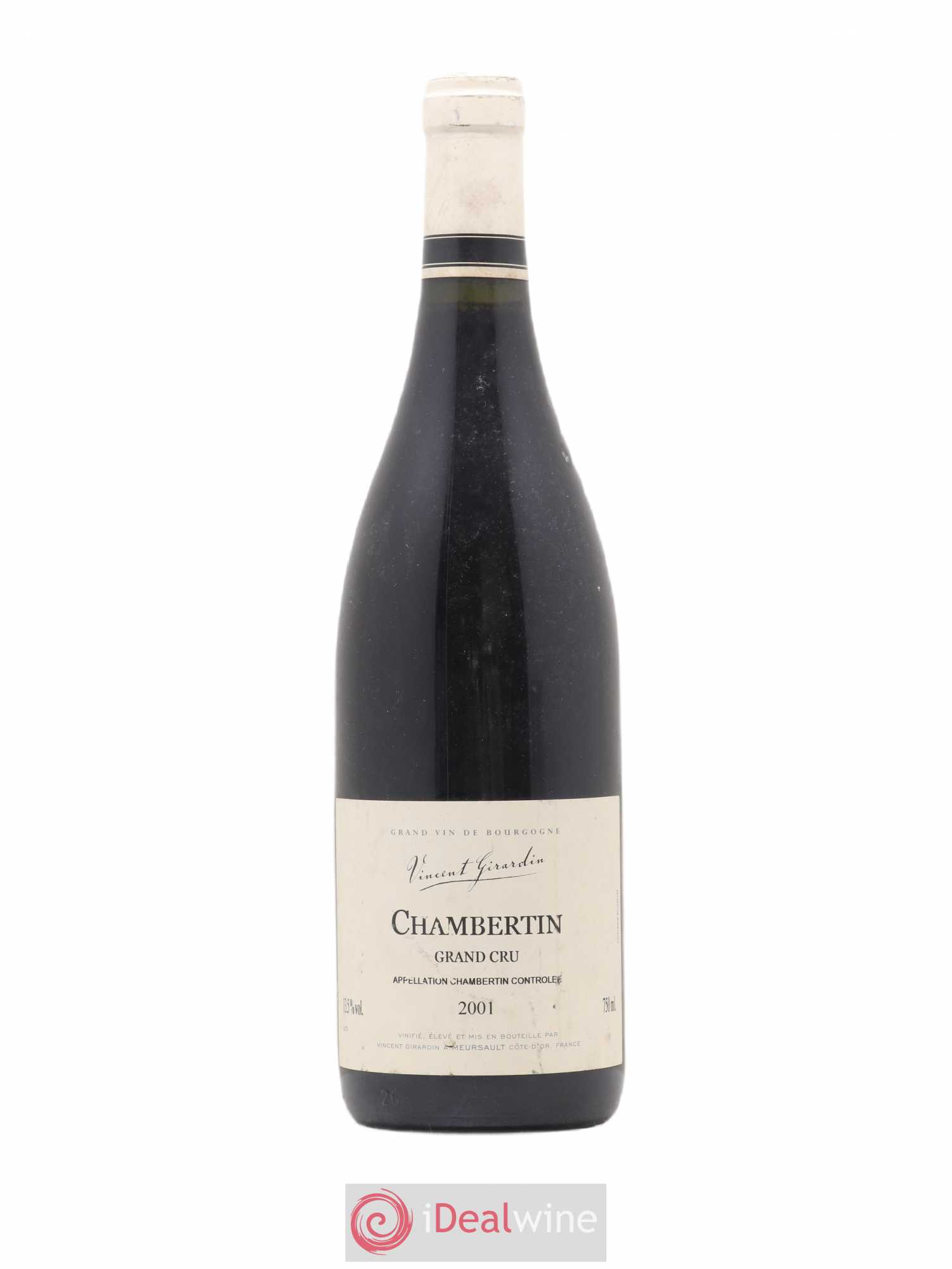 Chambertin Grand Cru Vincent Girardin 2001 - Lot de 1 bouteille - 0