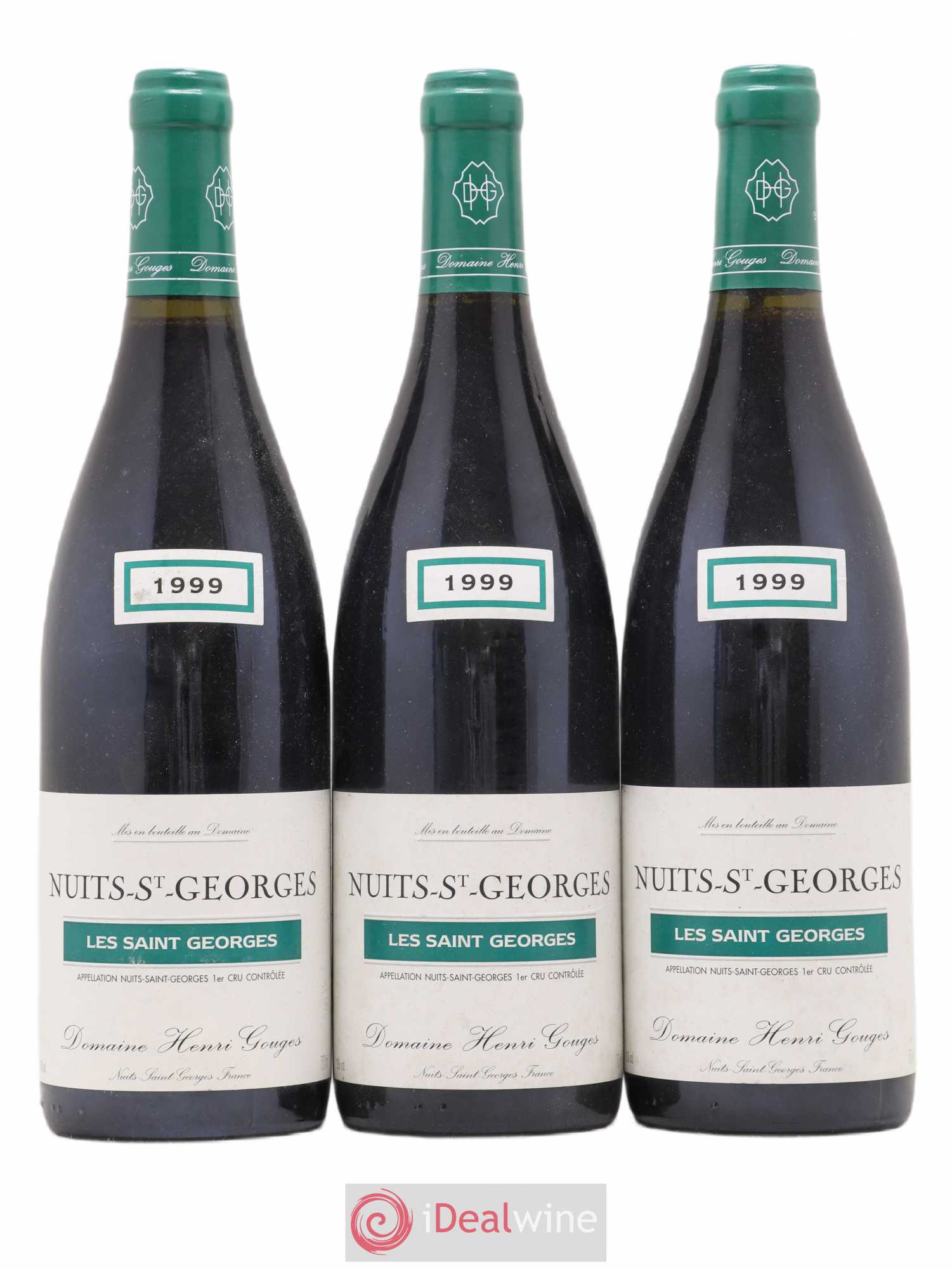Nuits-Saint-Georges 1er Cru Les Saints Georges Henri Gouges 1999 - Lot de 3 bouteilles - 0