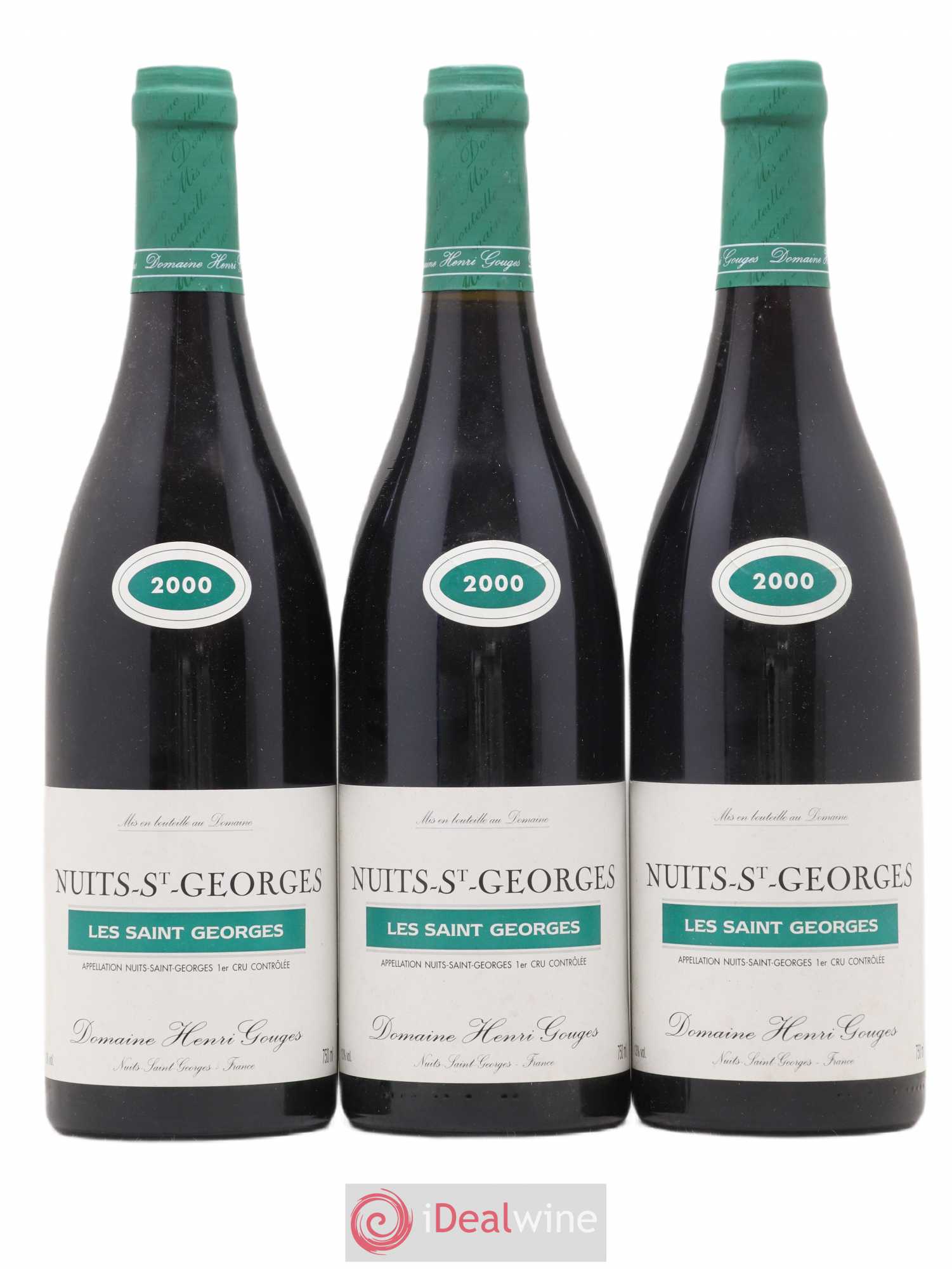 Nuits-Saint-Georges 1er Cru Les Saints Georges Henri Gouges 2000 - Lot de 3 bouteilles - 0