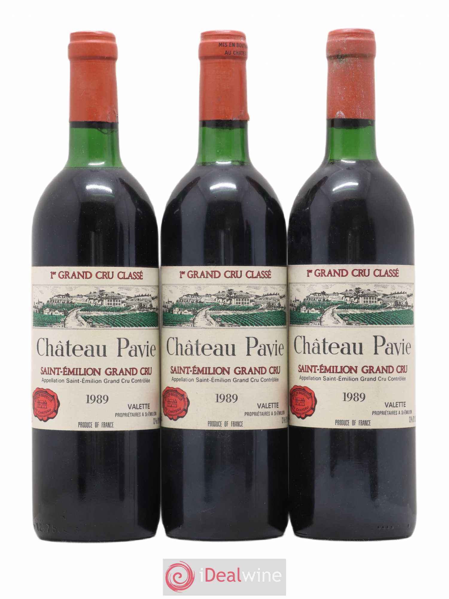 Château Pavie 1er Grand Cru Classé A 1989 - Lot de 6 bouteilles - 1