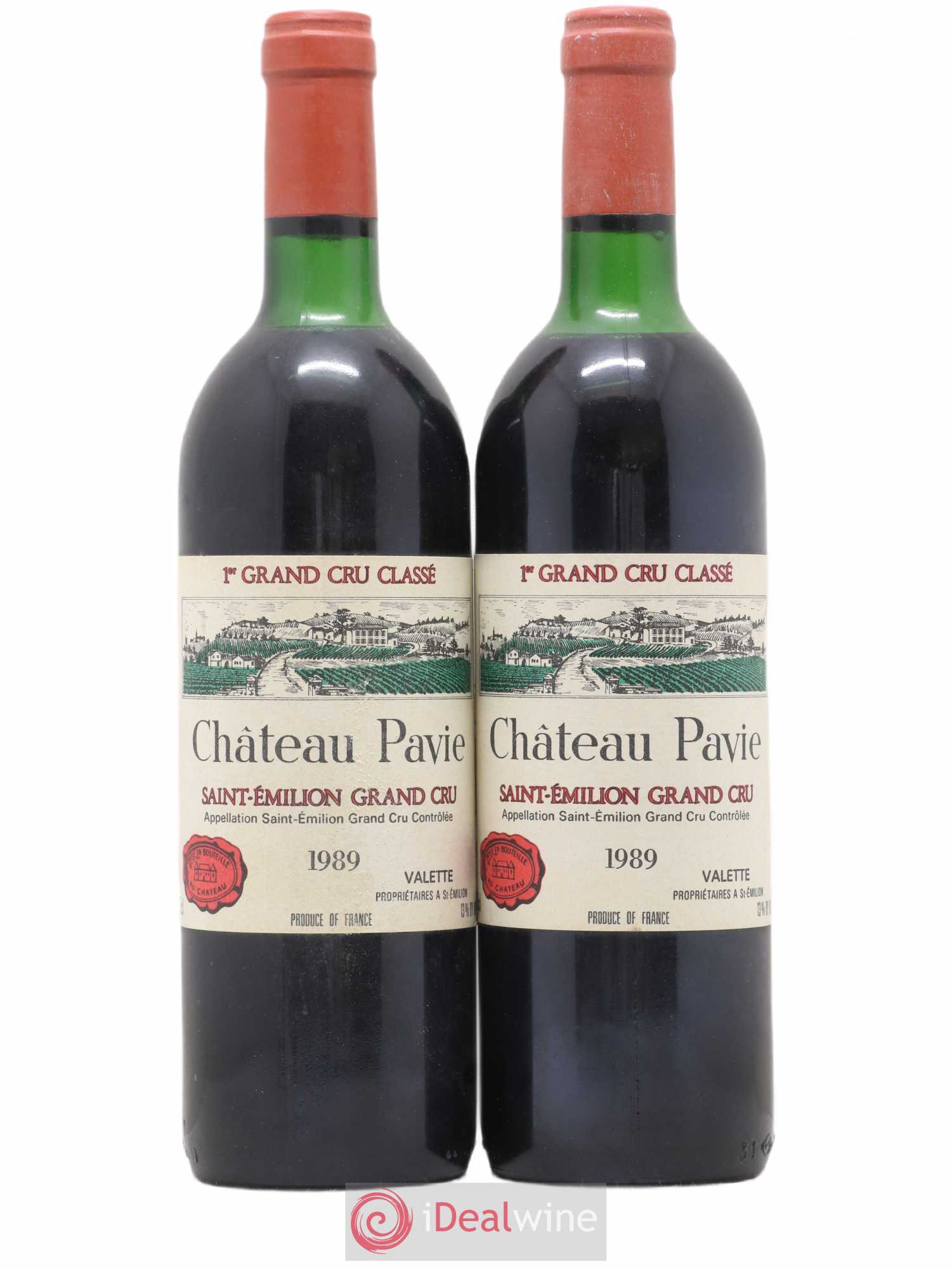 Château Pavie 1er Grand Cru Classé A 1989 - Lot de 2 bouteilles - 0