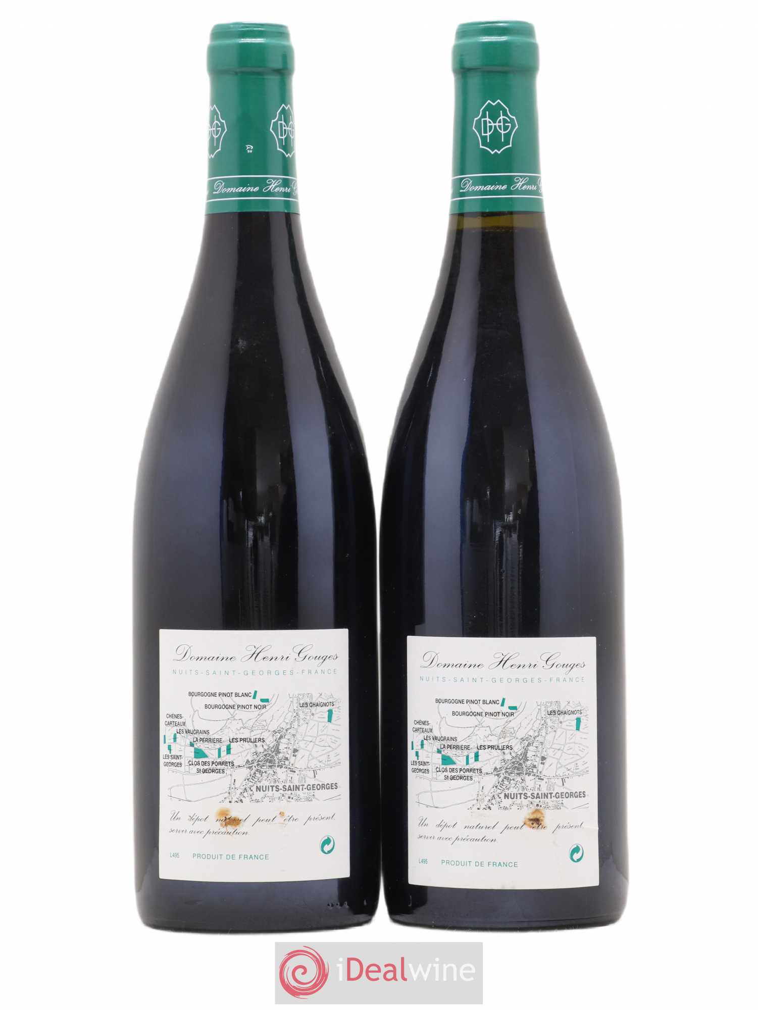 Nuits-Saint-Georges 1er Cru Les Saints Georges Henri Gouges 1999 - Lot de 2 bouteilles - 1