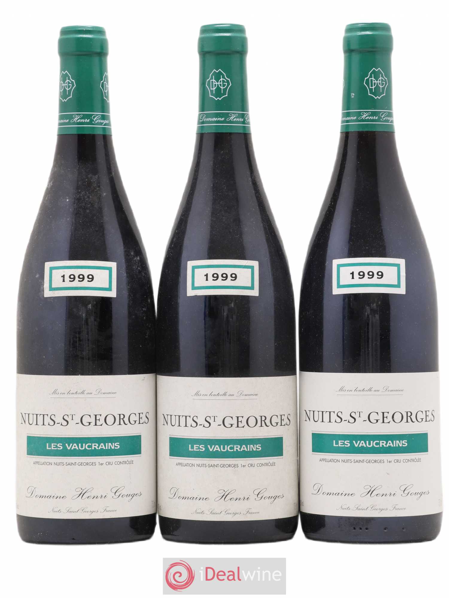 Nuits-Saint-Georges 1er Cru Les Vaucrains Henri Gouges 1999 - Lot de 3 bouteilles - 0