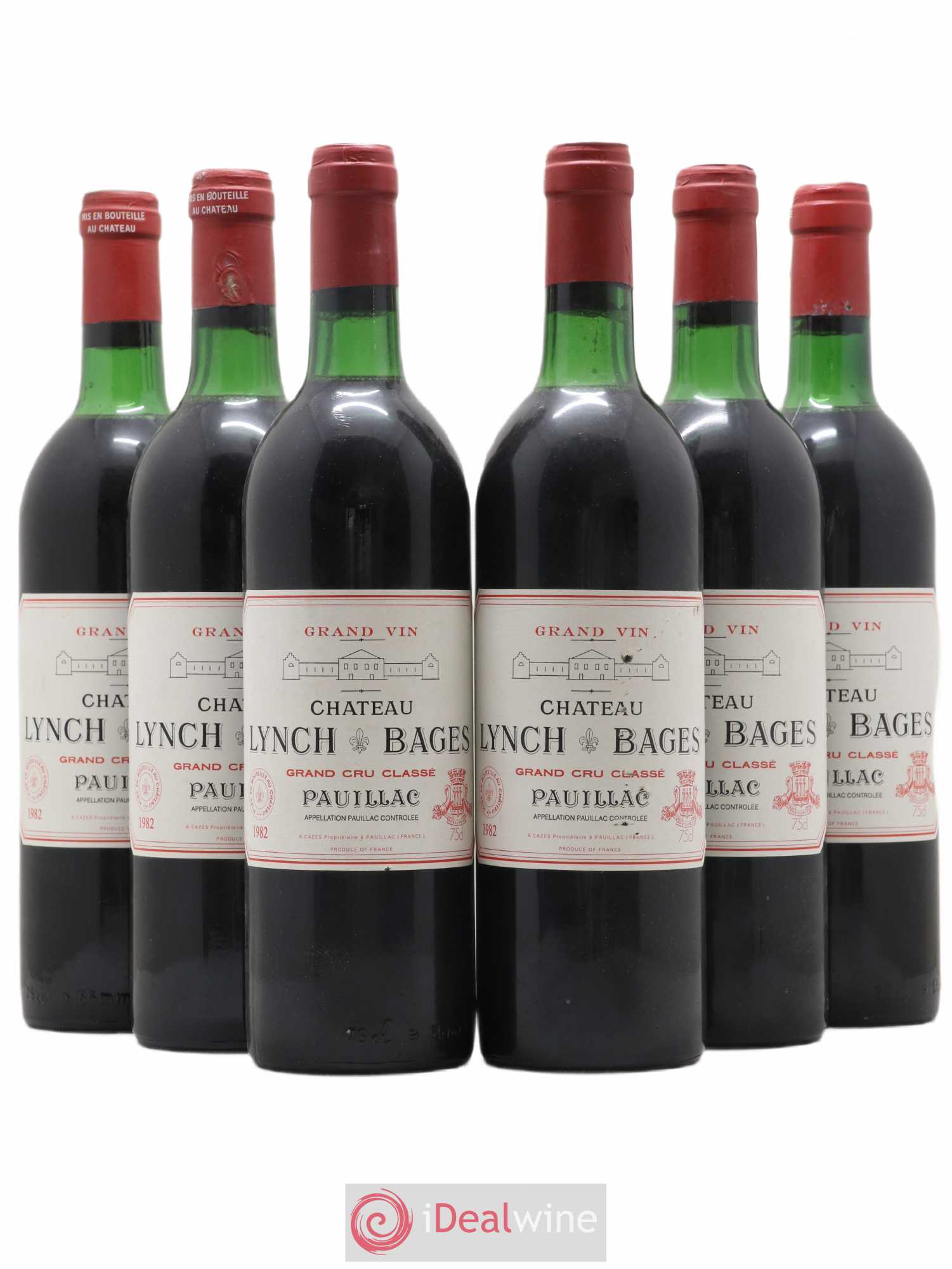 Château Lynch Bages 5ème Grand Cru Classé 1982 - Lot de 6 bouteilles - 0