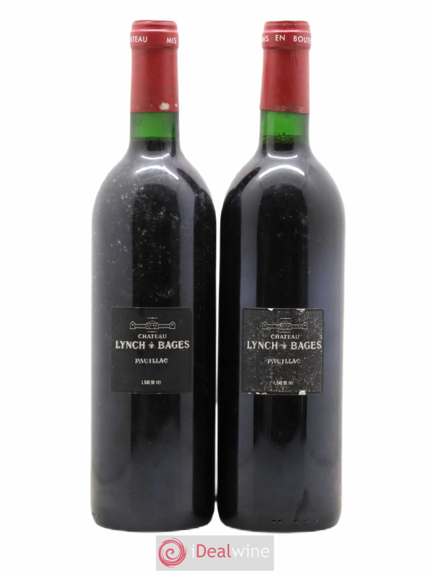 Château Lynch Bages 5ème Grand Cru Classé 1990 - Lot de 2 bouteilles - 1