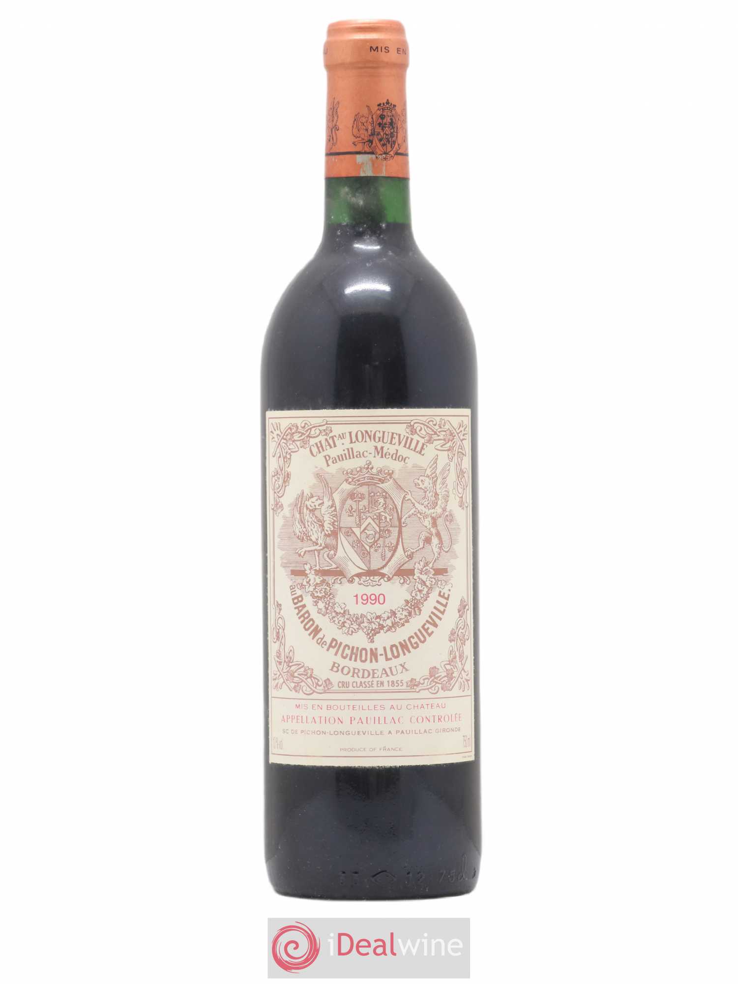 Pichon Longueville Baron 2ème Grand Cru Classé 1990 - Lot de 1 bouteille - 0