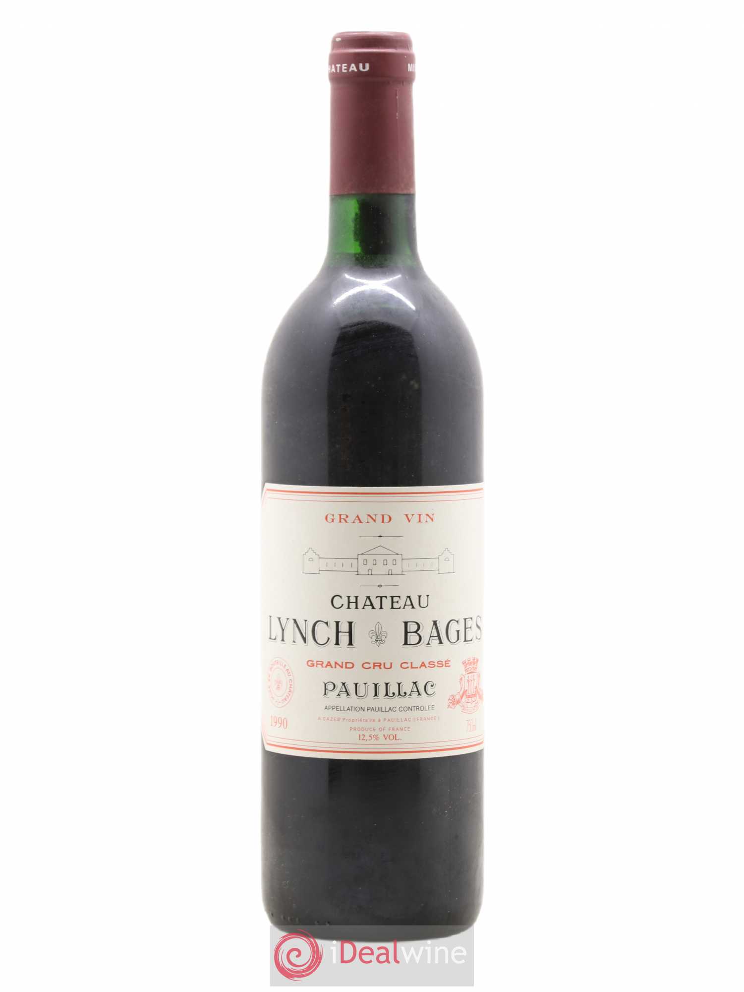 Château Lynch Bages 5ème Grand Cru Classé 1990 - Lot de 1 bouteille - 0