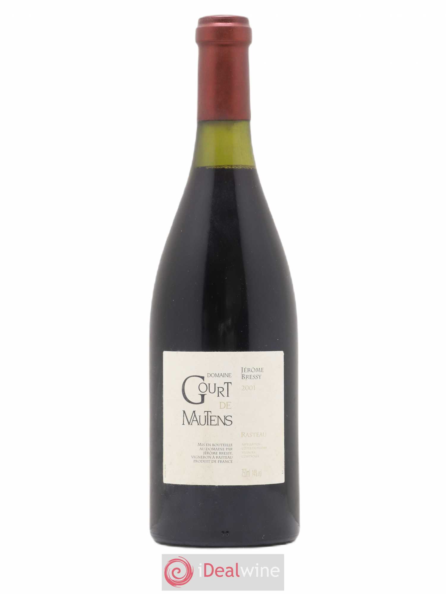 Rasteau Domaine Gourt de Mautens - Jérôme Bressy 2001 - Lot de 1 bouteille - 0
