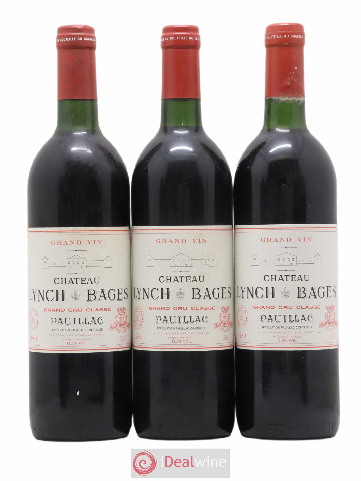 Château Lynch Bages 5ème Grand Cru Classé 1989 - Lot de 6 bouteilles - 1