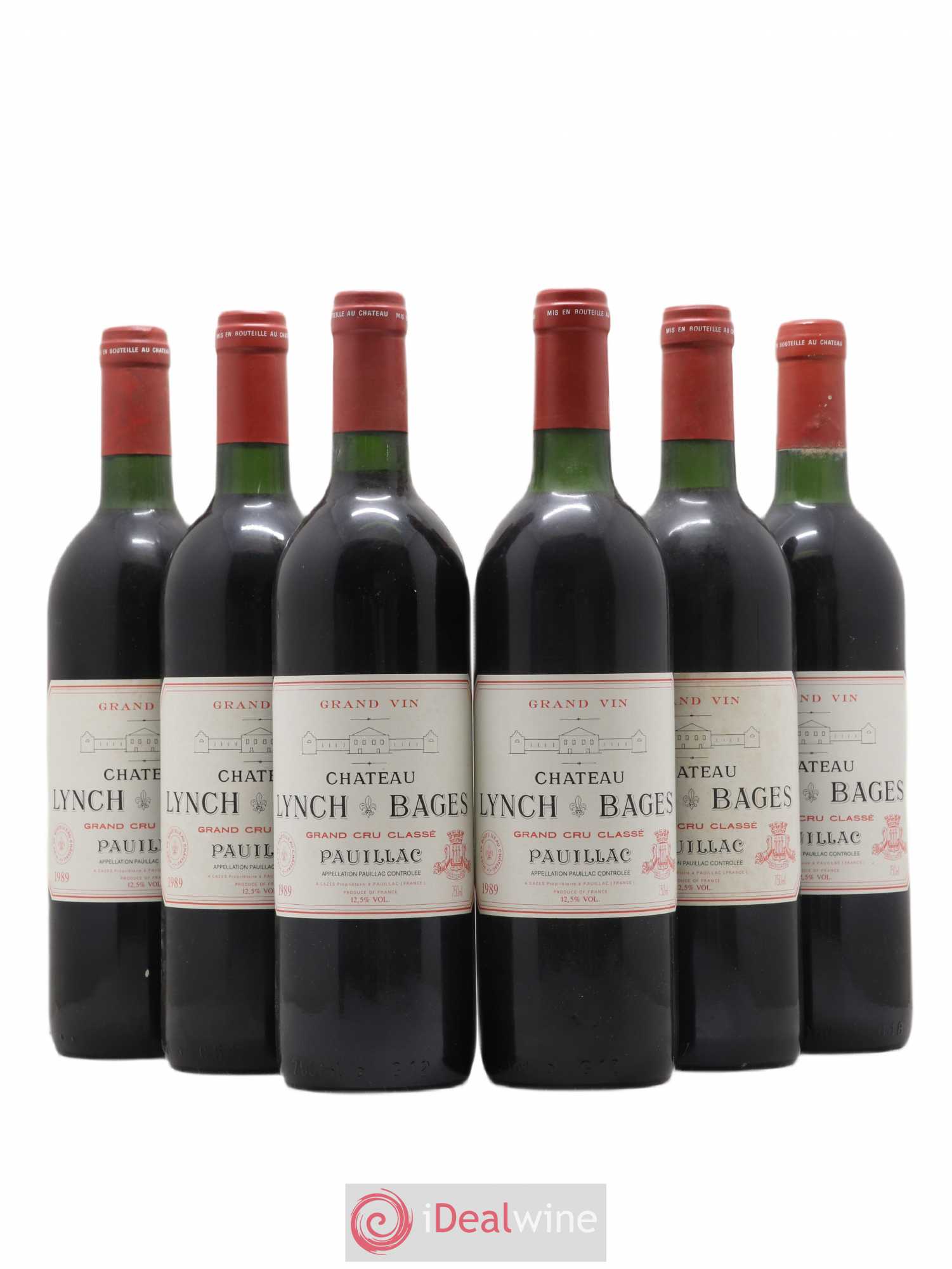 Château Lynch Bages 5ème Grand Cru Classé 1989 - Lot de 6 bouteilles - 0