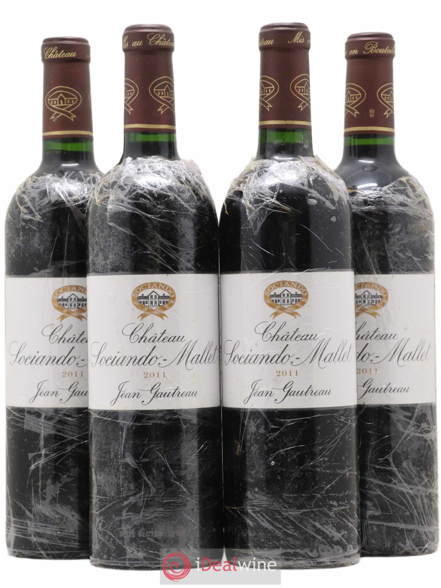 Château Sociando Mallet 2011 - Lot de 4 bouteilles - 0