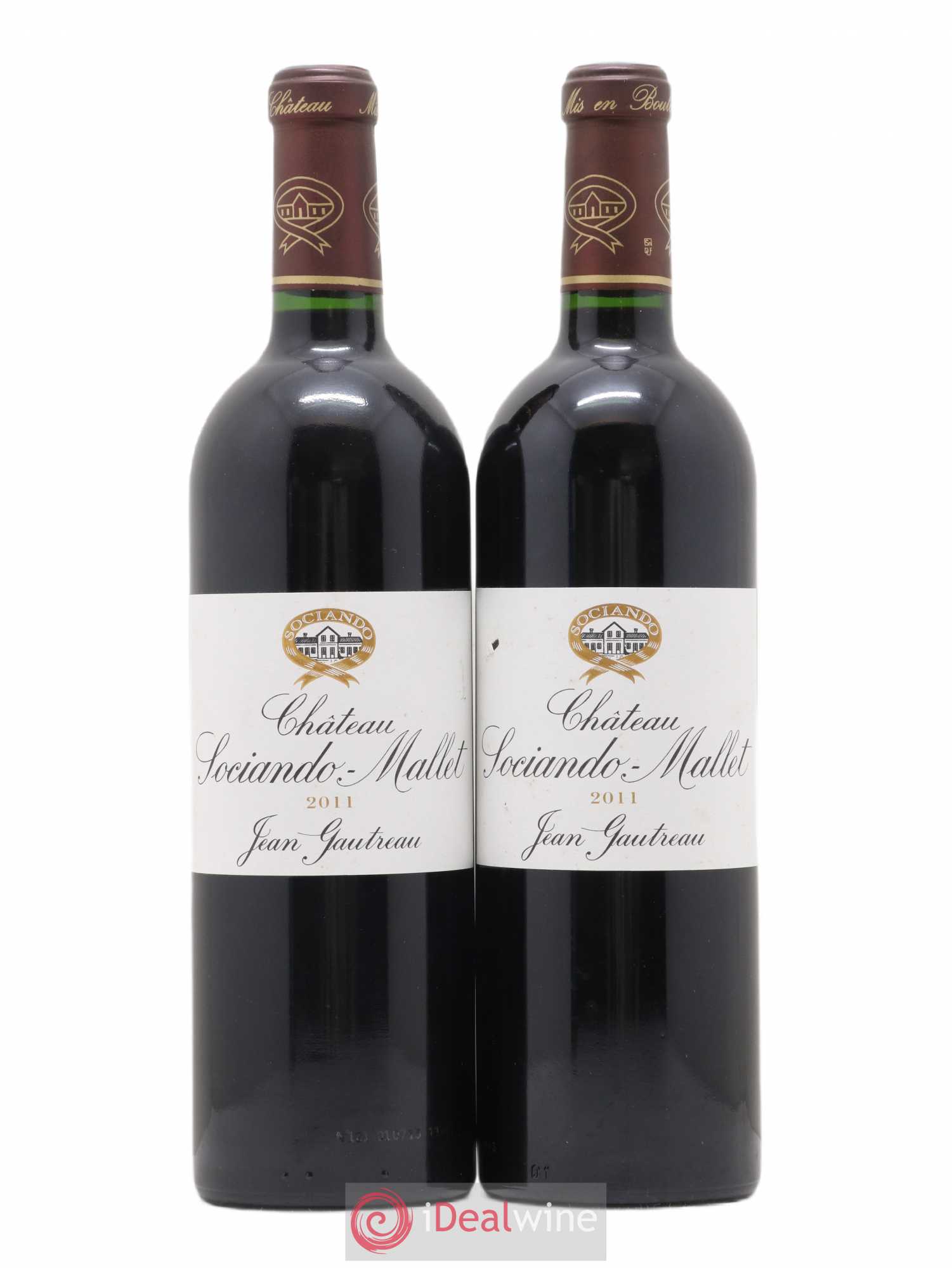 Château Sociando Mallet 2011 - Lot de 2 bouteilles - 0