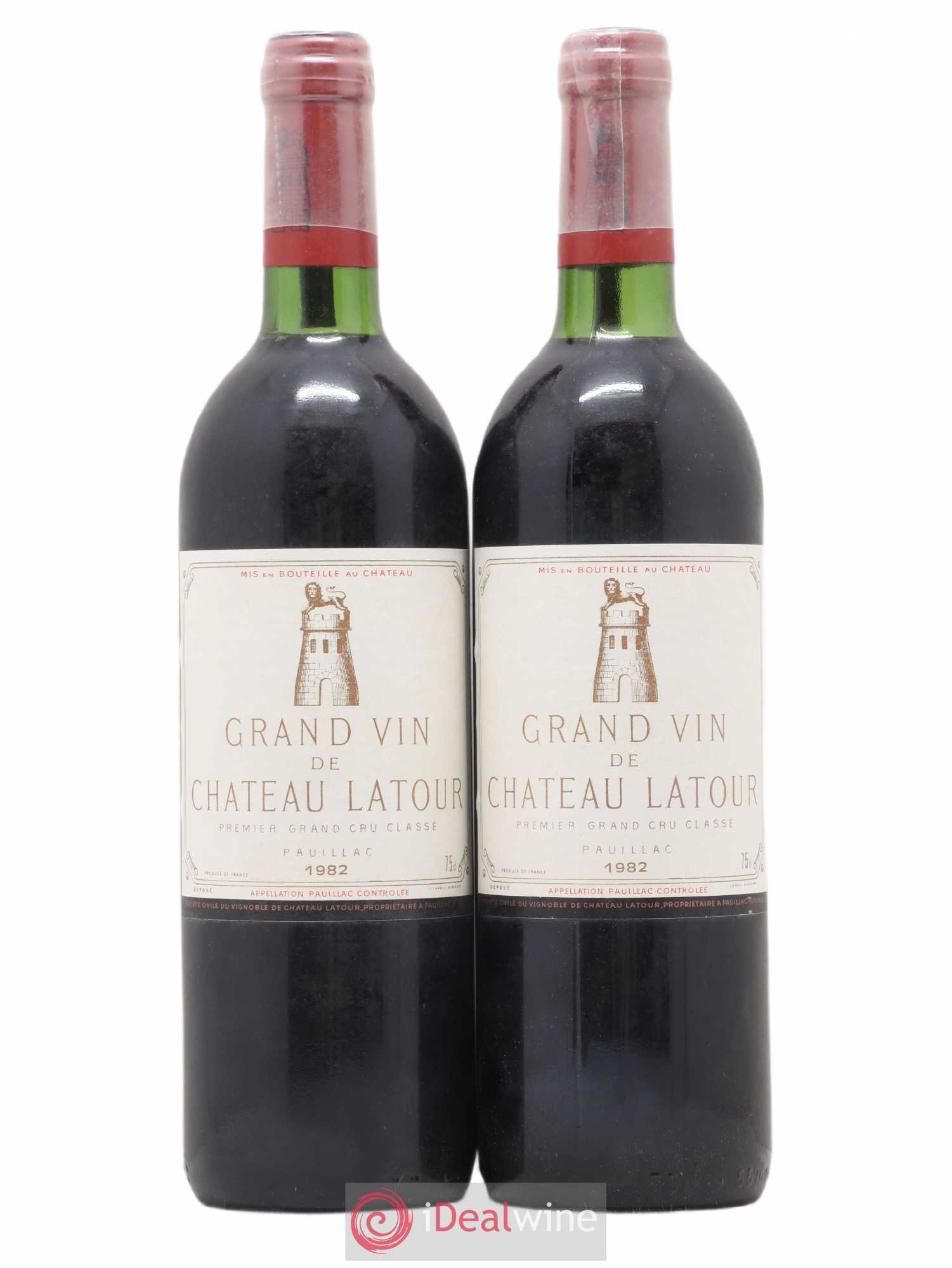 Château Latour 1er Grand Cru Classé 1982 - Lot de 2 bouteilles - 0