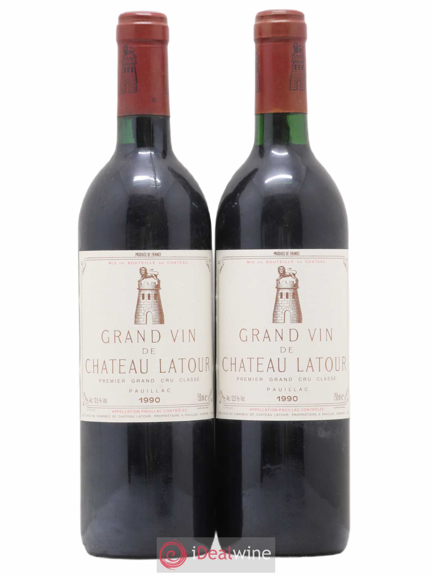 Château Latour 1er Grand Cru Classé 1990 - Lot de 2 bouteilles - 0