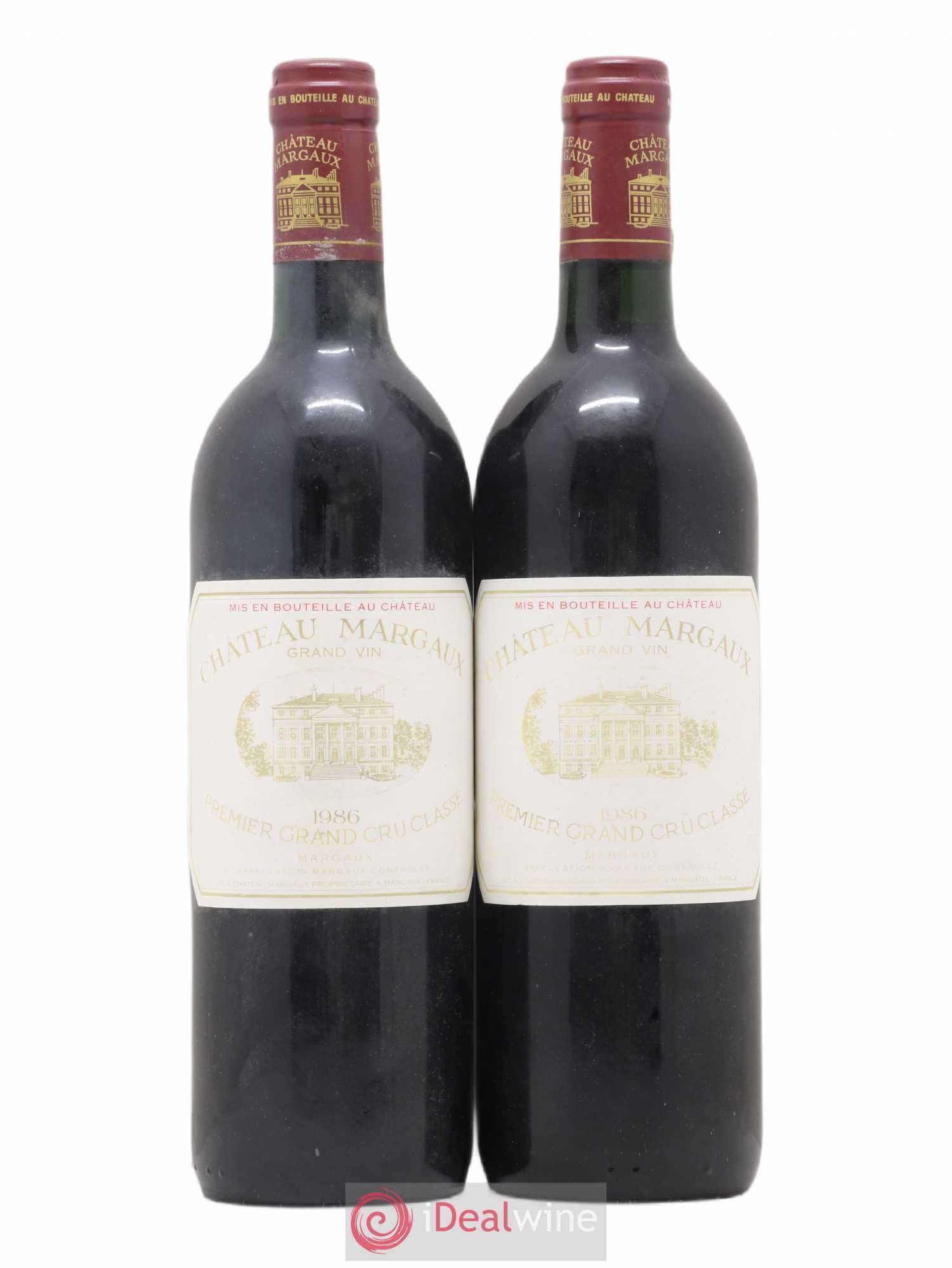 Château Margaux 1er Grand Cru Classé 1986 - Lot de 2 bouteilles - 0