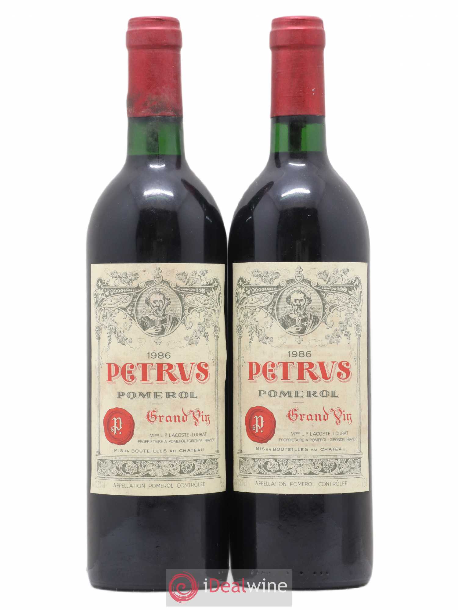 Petrus 1986 - Lot de 2 bouteilles - 0
