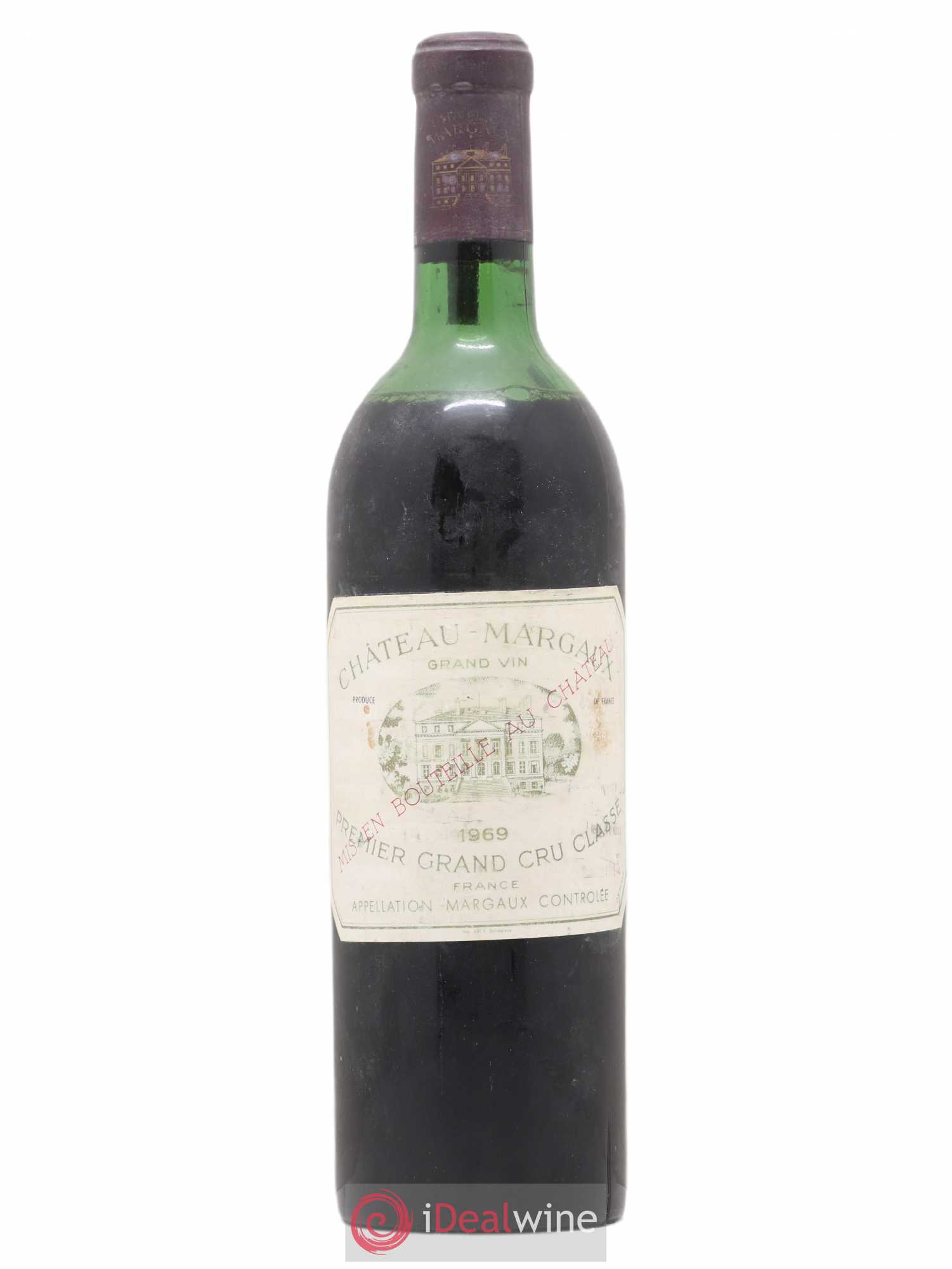 Château Margaux 1er Grand Cru Classé 1969 - Lot de 1 bouteille - 0