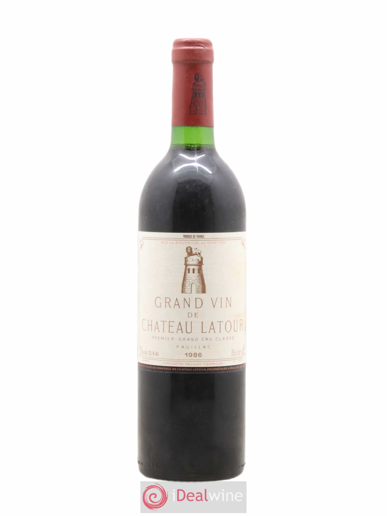 Château Latour 1er Grand Cru Classé 1986 - Lot de 1 bouteille - 0