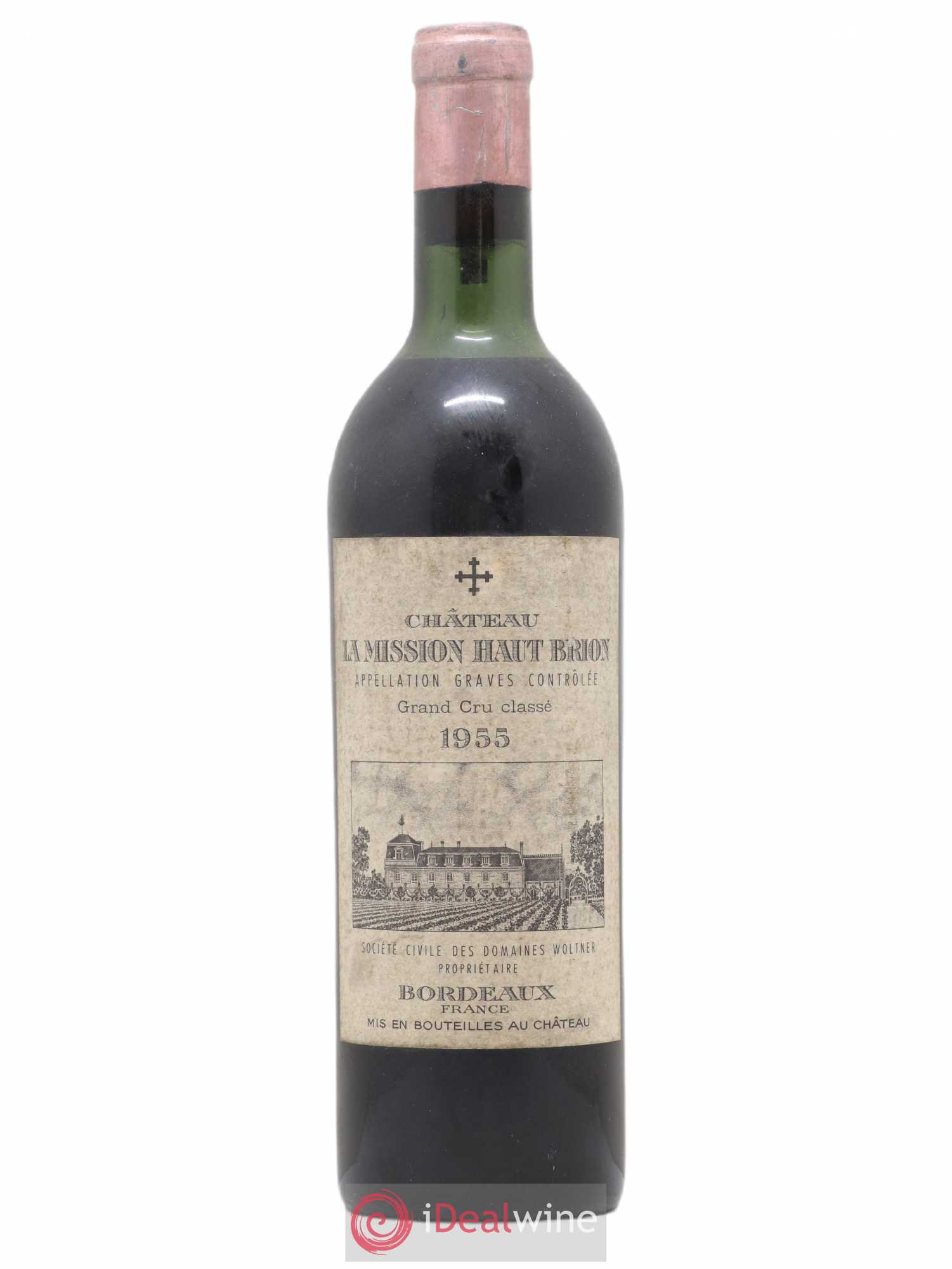 Château la Mission Haut-Brion Cru Classé de Graves 1955 - Lot de 1 bouteille - 0