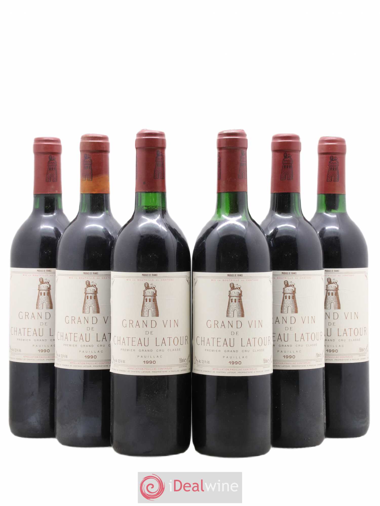 Château Latour 1er Grand Cru Classé 1990 - Lot de 6 bouteilles - 0