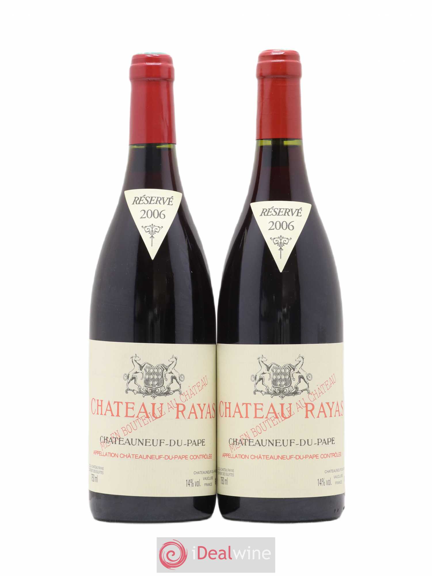 Châteauneuf-du-Pape Château Rayas Emmanuel Reynaud 2006 - Lot de 2 bouteilles - 0