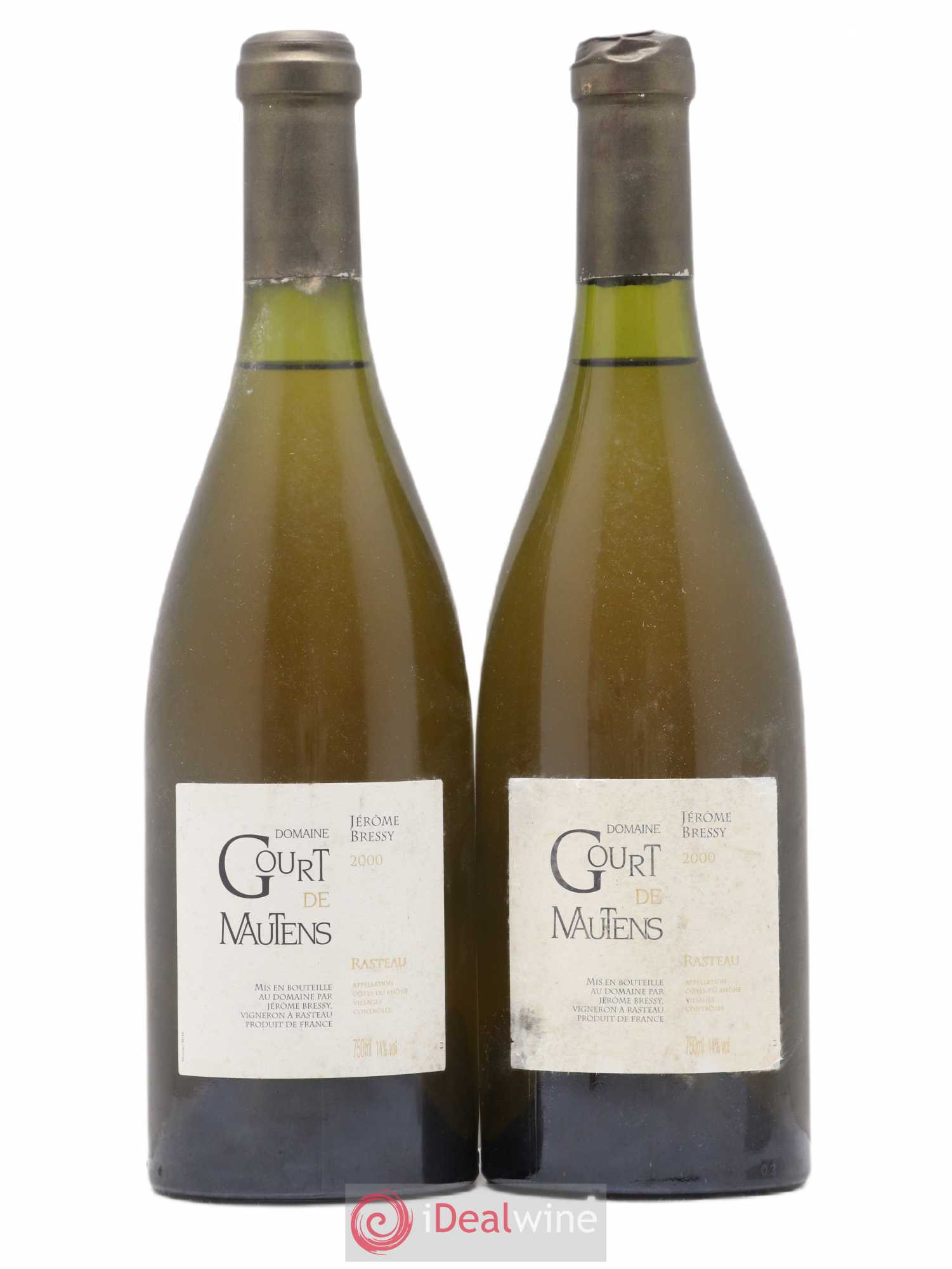 Rasteau Domaine Gourt de Mautens - Jérôme Bressy 2000 - Lot de 2 bouteilles - 0