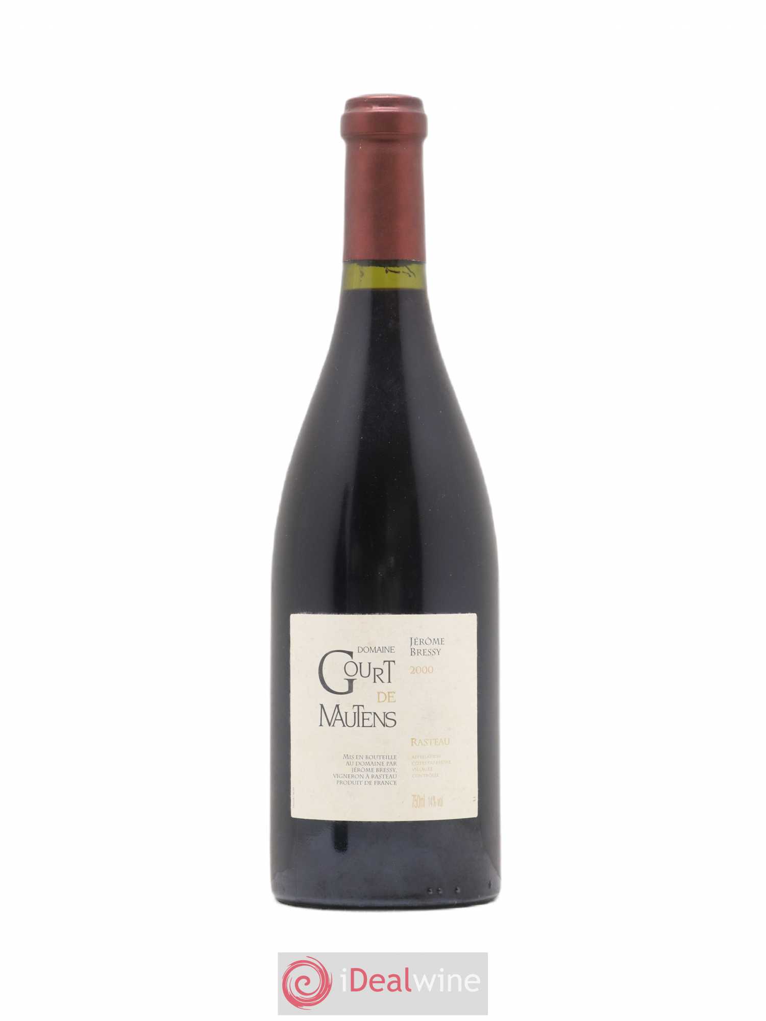 Rasteau Domaine Gourt de Mautens - Jérôme Bressy 2000 - Lot de 1 bouteille - 0